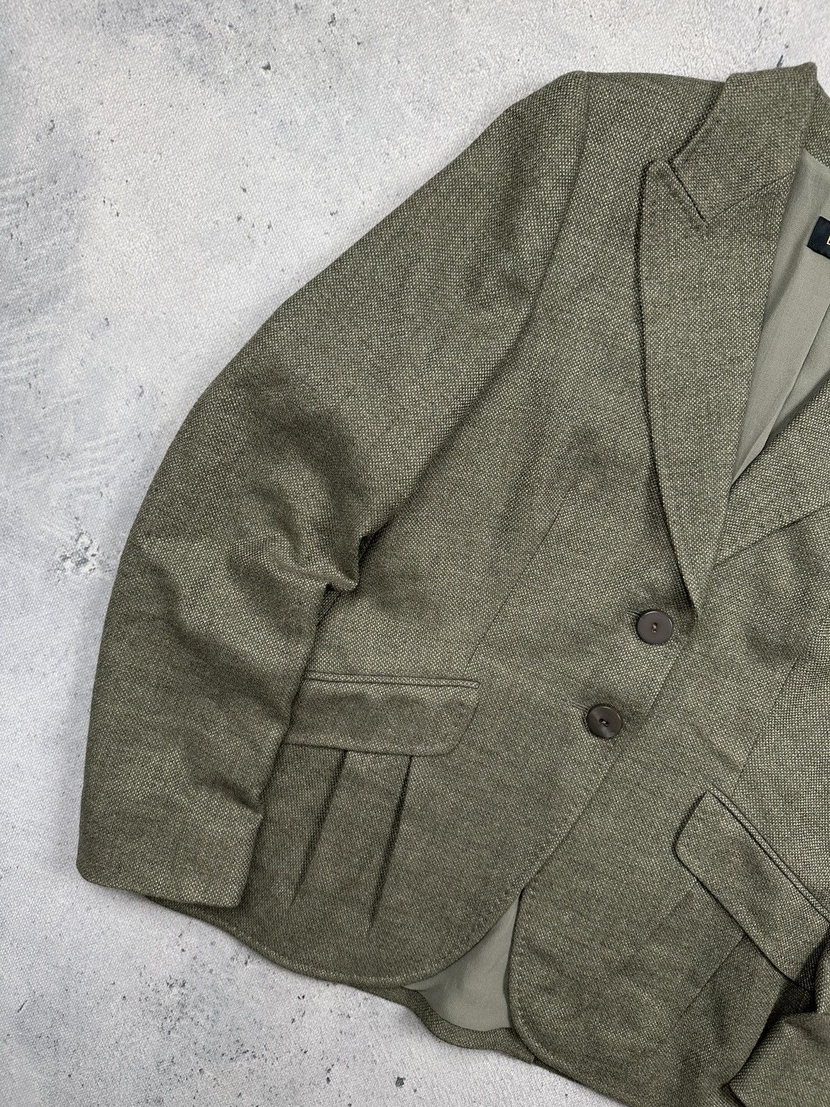 Escada Vintage Escada Virgin Wool Cashmere Silk Blazer Sable Gray Size M / US 6-8 / IT 42-44 - 3 Thumbnail
