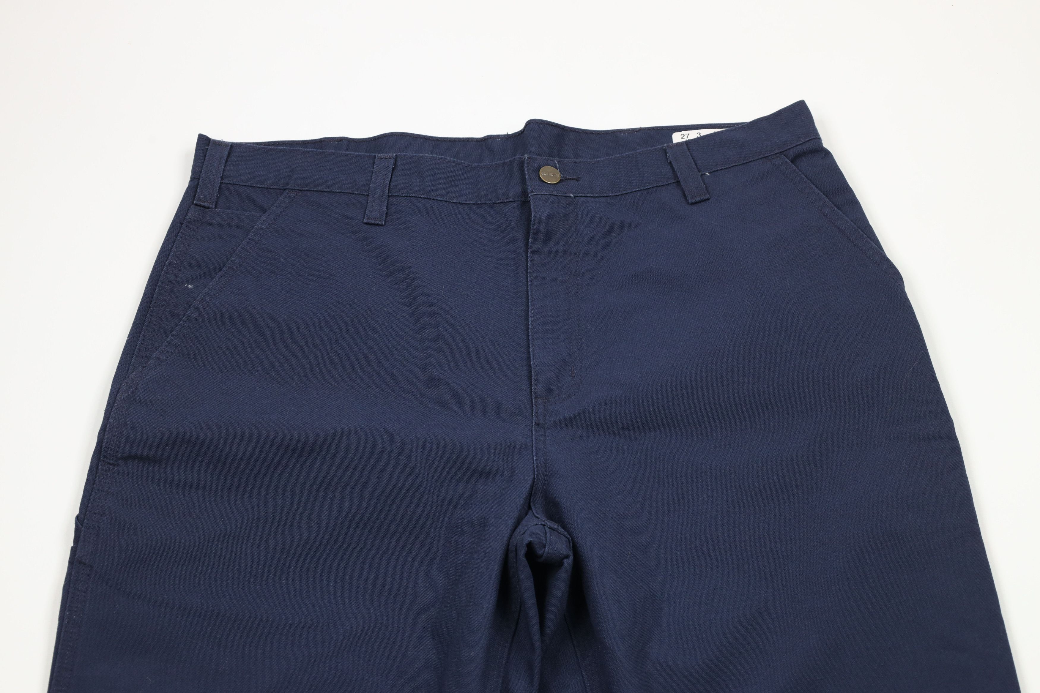 Carhartt × Vintage Vintage Carhartt Dungaree Wide Leg Canvas Pants Navy Blue Size US 38 / EU 54 - 2 Thumbnail