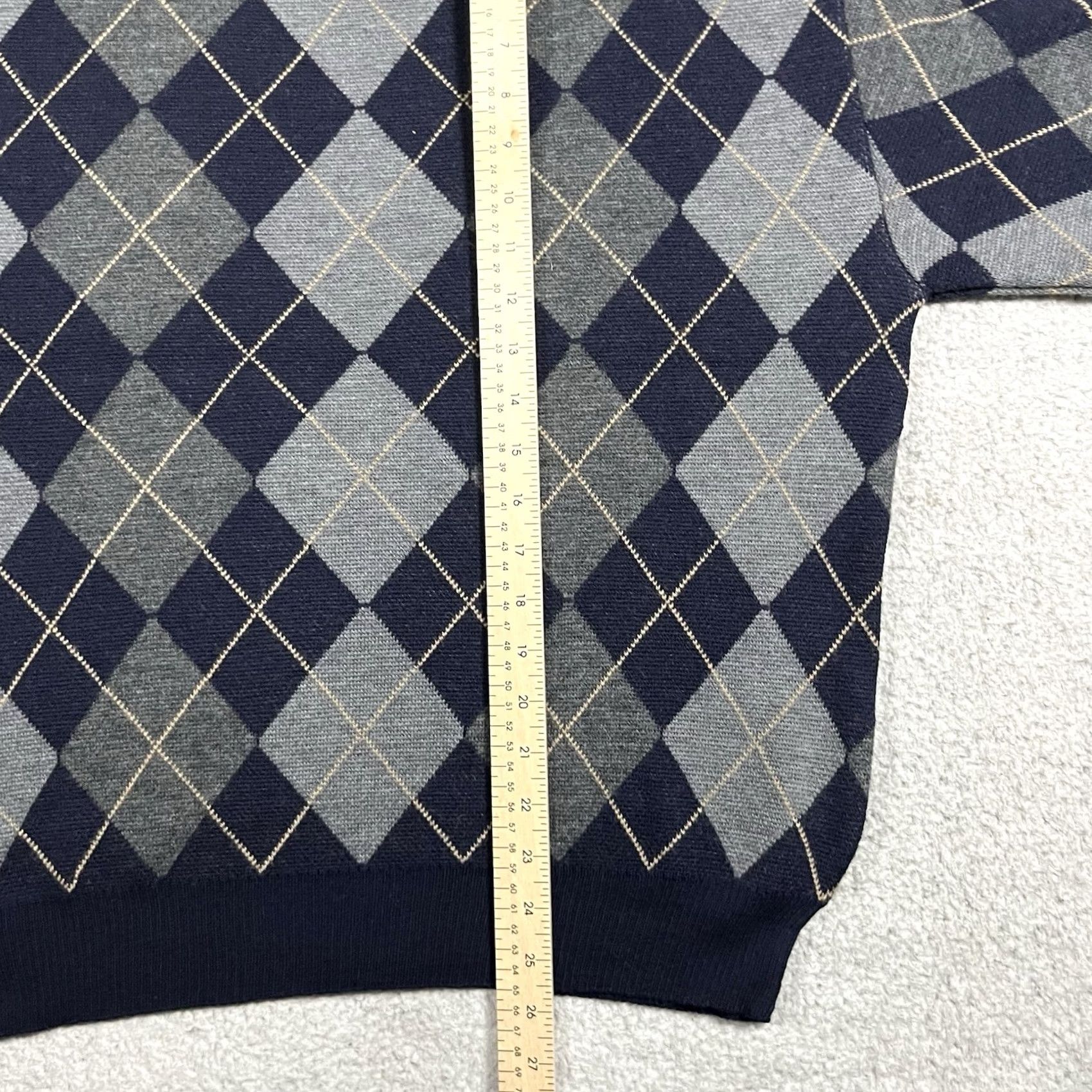 Brooks Brothers Brooks Brothers Sweater Mens M Blue Argyle Crewneck Italy Merino Wool Pullover 90s Classic Designer Preppy Winter Fall Spring Size US M / EU 48-50 / 2 - 7 Thumbnail