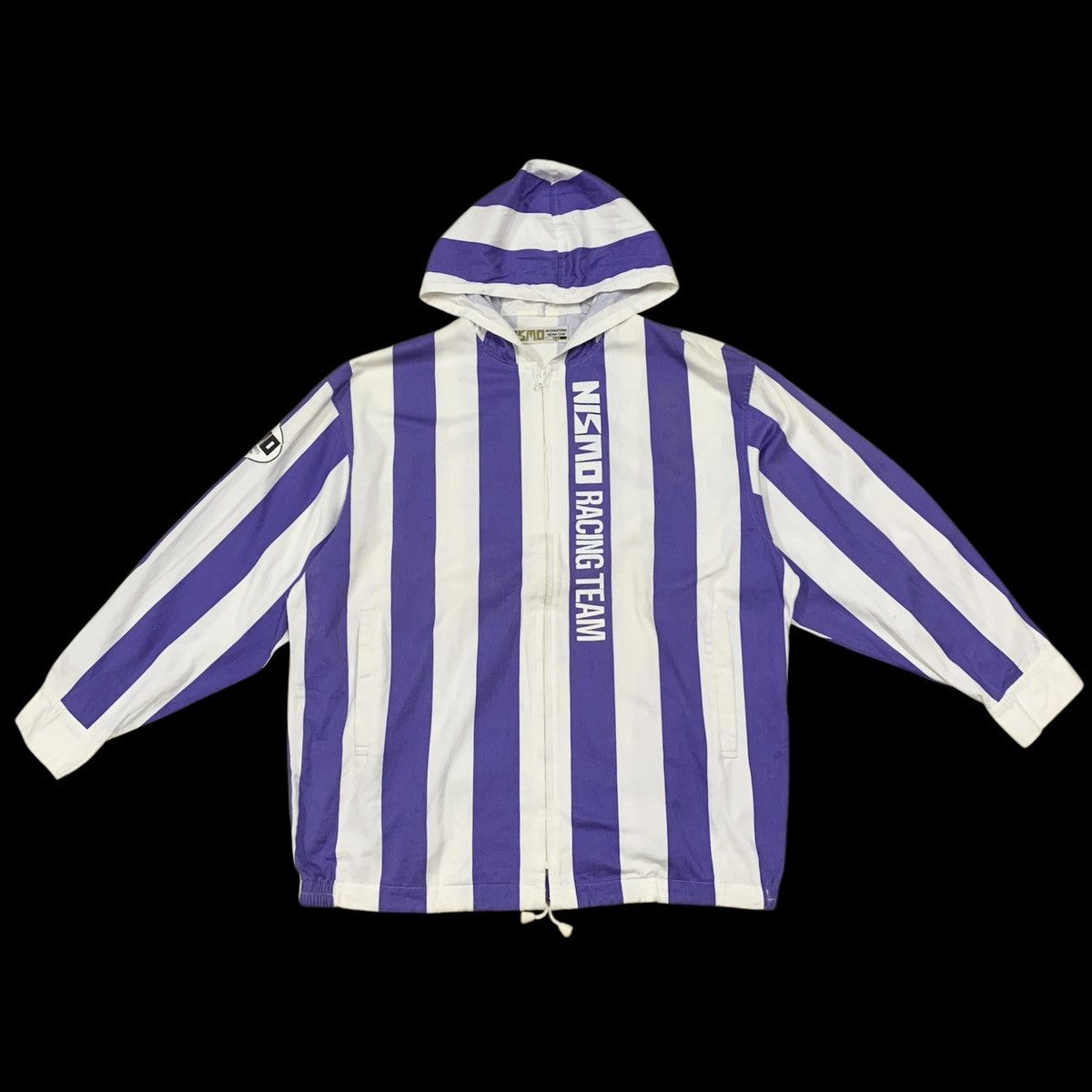 Japanese Brand Vtg NISMO International Racing Team Striped Hoodie Size US M / EU 48-50 / 2 - 1 Thumbnail