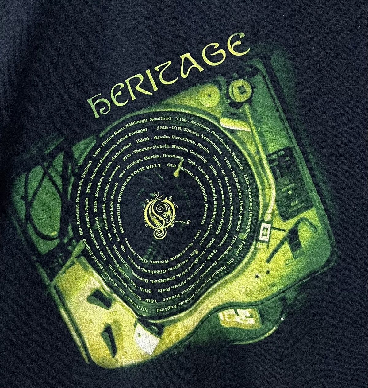 Band Tees VINTAGE Y2K OPETH HERITAGE ALBUM TOUR METAL BAND TSHIRT Size US S / EU 44-46 / 1 - 9 Thumbnail