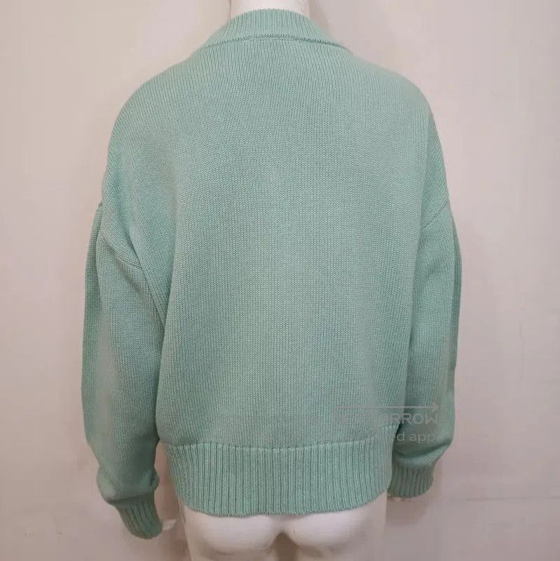 AMI AMI Green Cotton Women's Cardigan . Size M / US 6-8 / IT 42-44 - 1 Thumbnail