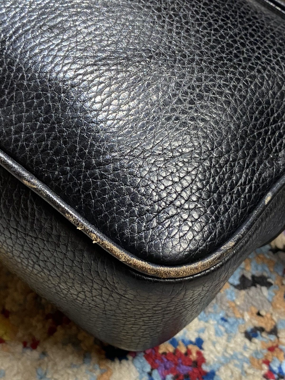 Celine × Vintage Vintage Celine Black Mini Crossbody Box Zipper Bag Size ONE SIZE - 8 Thumbnail