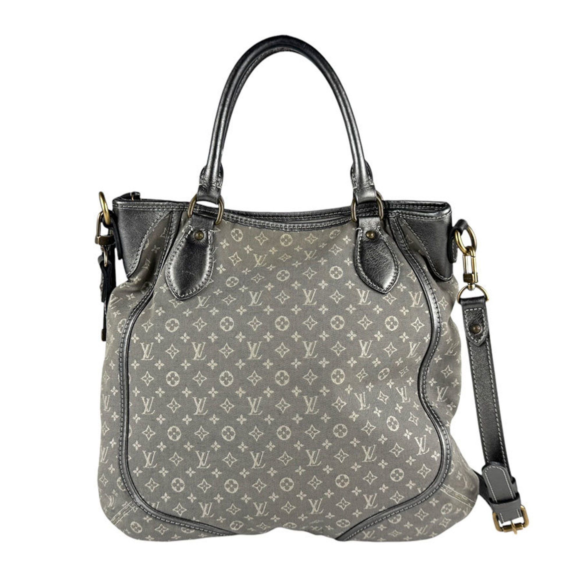 Louis Vuitton Handbag Shoulder Bag Monogram Minilan Besas Anjou Grey Gold Women's M95622 Z4593