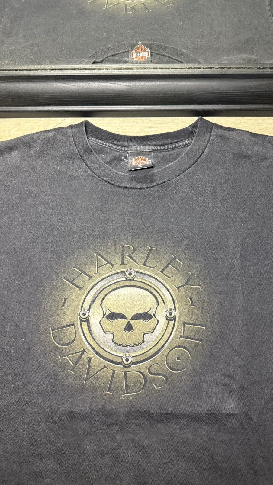 Harley Davidson Y2K 2000s Harley Davidson Skull / Skeleton Glowing Shirt Size US XL / EU 56 / 4 - 3 Thumbnail