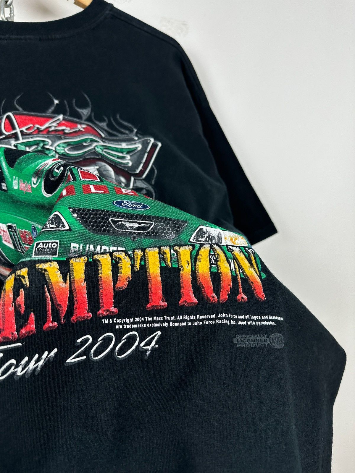NASCAR 2004 Vintage John Force Redemption Tour NASCAR Ford T-Shirt Size US XL / EU 56 / 4 - 10 Thumbnail