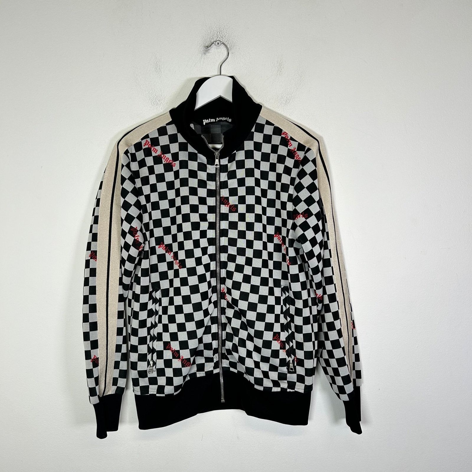 Palm Angels Palm Angels Checkerboard Track Jacket Size M Size US M / EU 48-50 / 2 - 1 Thumbnail