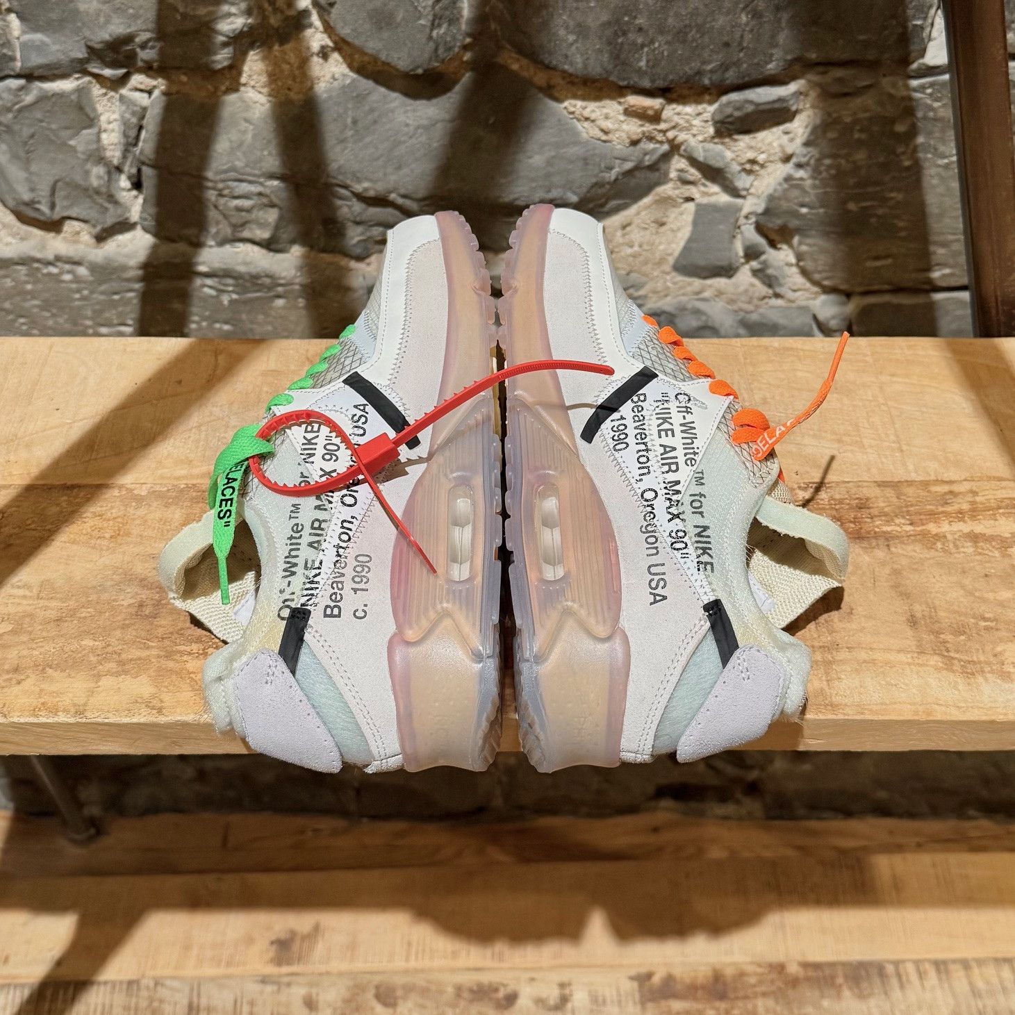 Nike × Off-White Nike X Off-White The Ten White Air Max 90 Sneakers Size US 9 / EU 42 - 7 Thumbnail