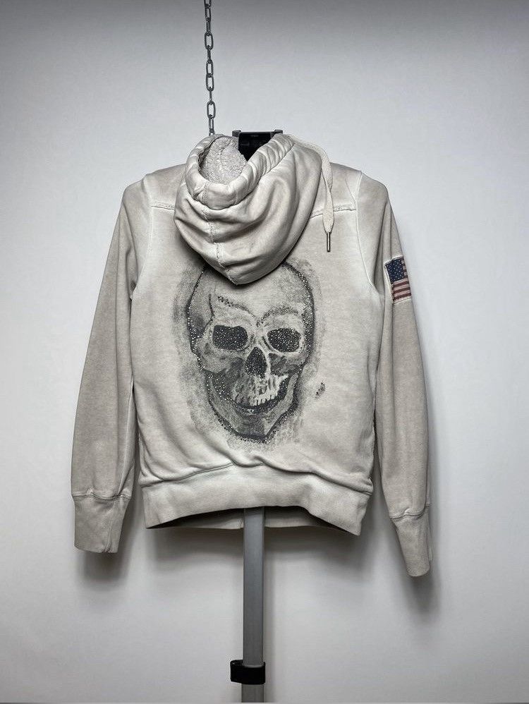 True Religion Vintage True Religion Skull Printed Hooded Jacket Size S Size S / US 4 / IT 40 - 1 Thumbnail