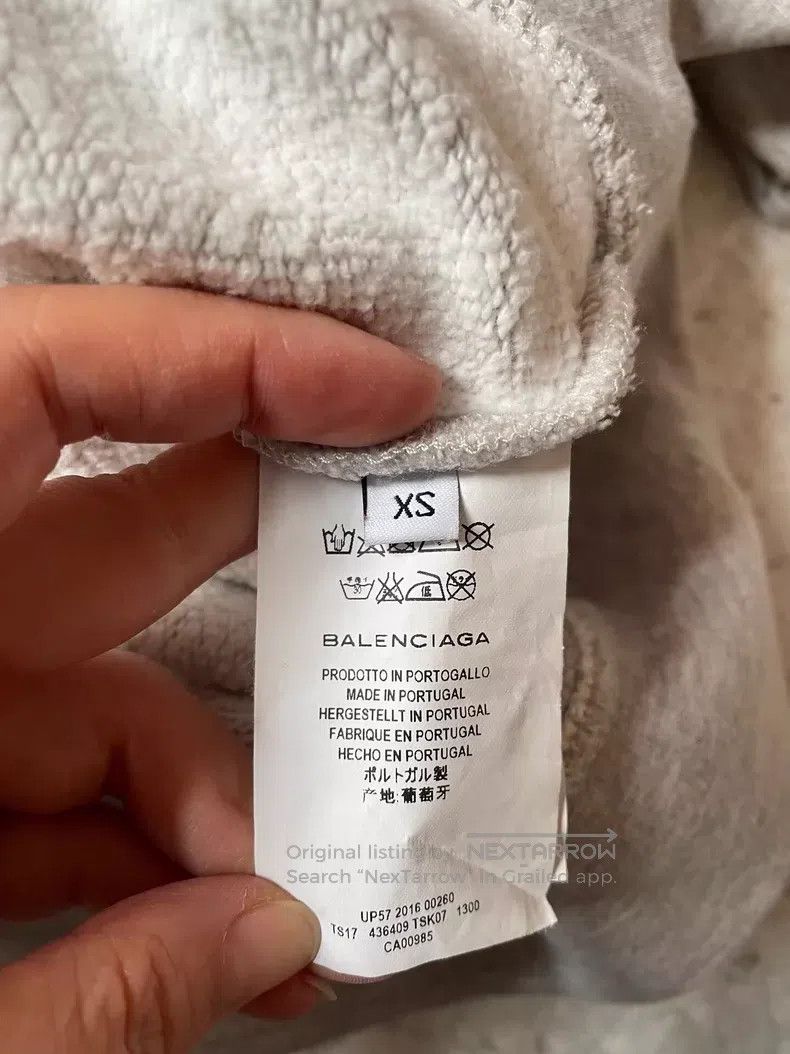 Balenciaga Balenciaga Fleece front short back long sweatshirt Size XS / US 0-2 / IT 36-38 - 7 Thumbnail