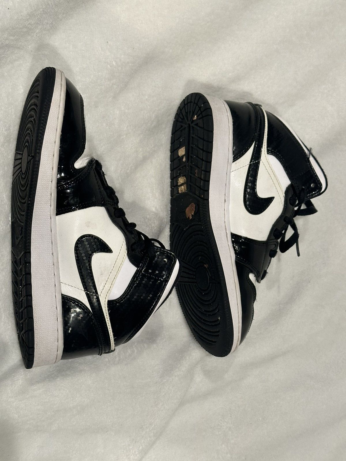 Nike Nike Jordan 1 Mid - All Star Carbon Fiber (GS) Size US 5.5 / IT 35.5 - 2 Thumbnail