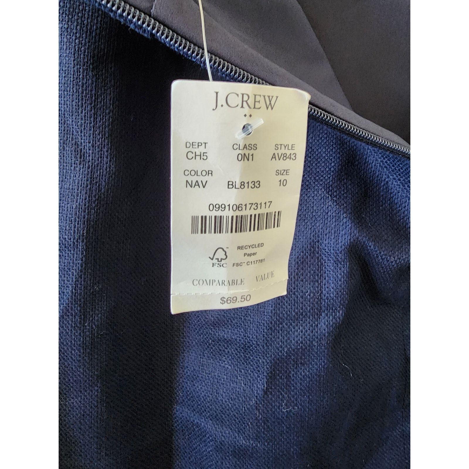 J.Crew Reimagined by J. Crew Tipped Skirt in Basketweave Size 10 Size 32" / US 10 / IT 46 - 7 Thumbnail