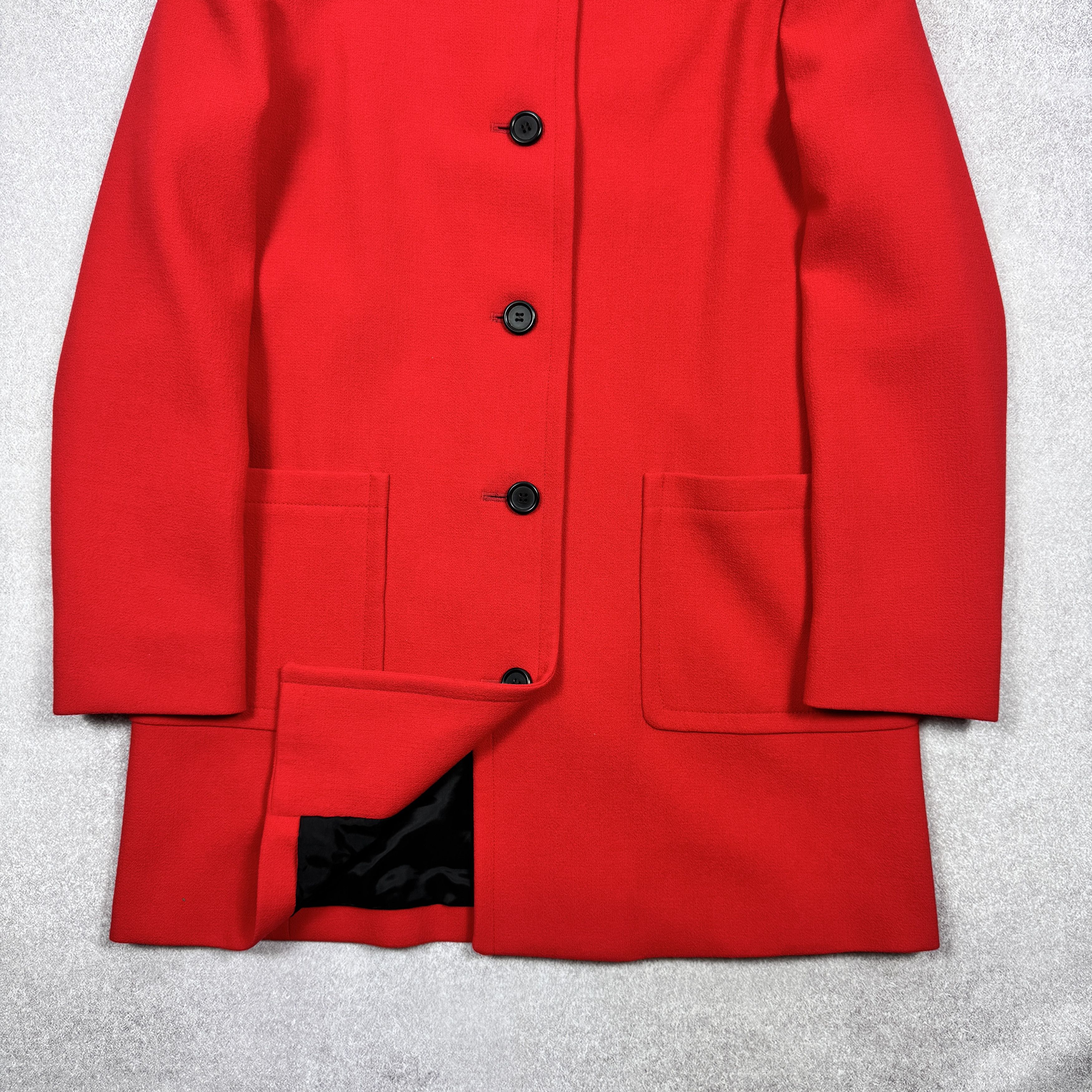 Aquascutum Aquascutum Wool Elastane Red Regular Coat Size 14 / M-L Size XL / US 12-14 / IT 48-50 - 4 Thumbnail
