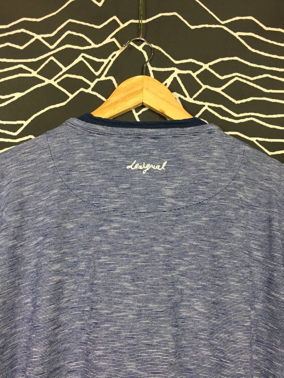 Designer × Desigual Desigual The Life Is Brue Henley Neck Tee Size US XL / EU 56 / 4 - 6 Thumbnail