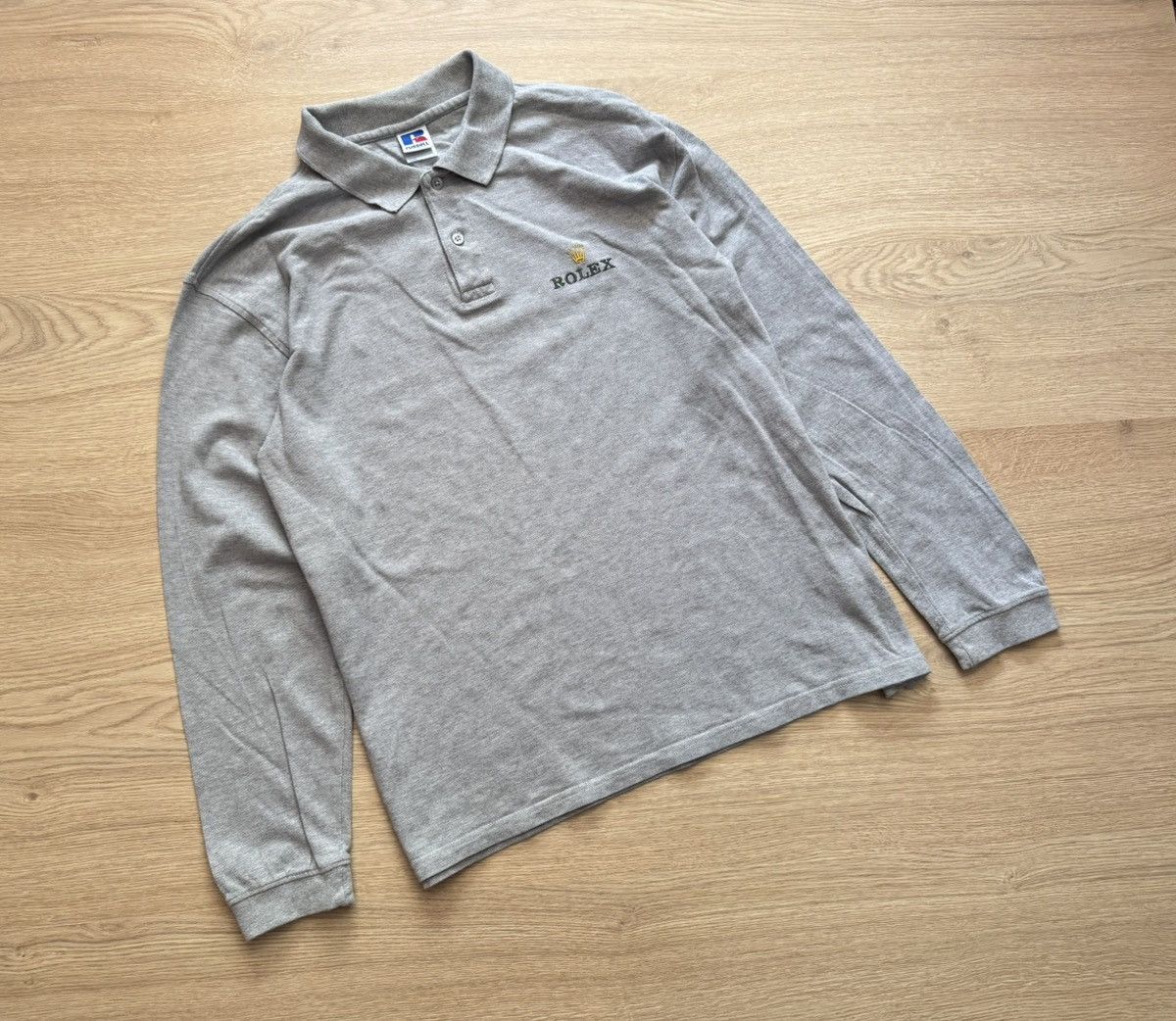 Vintage 00’s Russell x Rolex Luxury Polo Long Sleeve Shirt