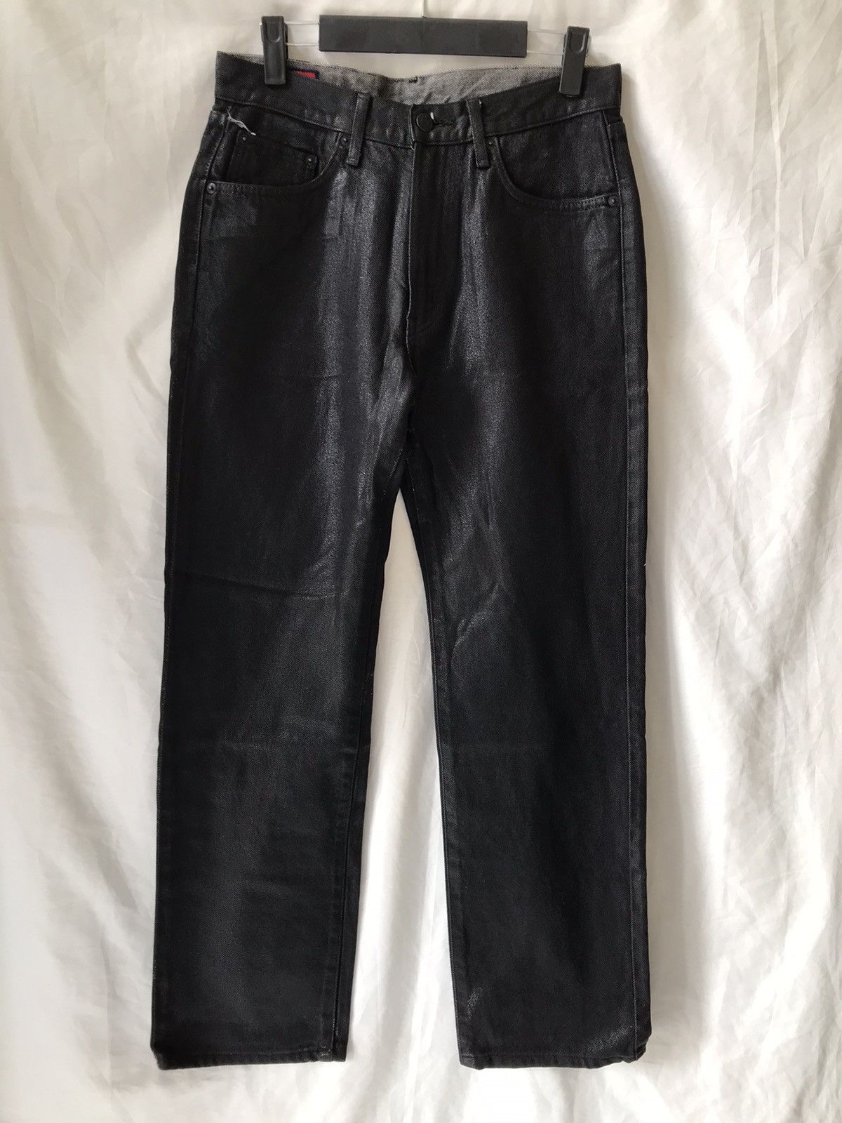 Edwin Edwin Black waxed Jeans Size US 31 - 1 Thumbnail