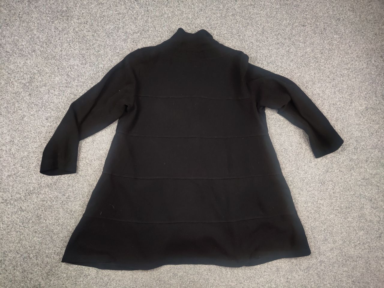 Vintage Grizas Design black Asymmetric cardigan cotton coat buttons Size XL / US 12-14 / IT 48-50 - 8 Thumbnail