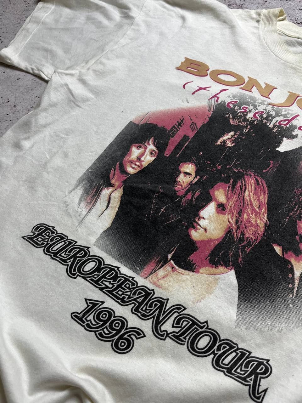 Band Tees Vintage Bon Jovi T-Shirt 1996 Y2K European Tour Size US XL / EU 56 / 4 - 4 Thumbnail