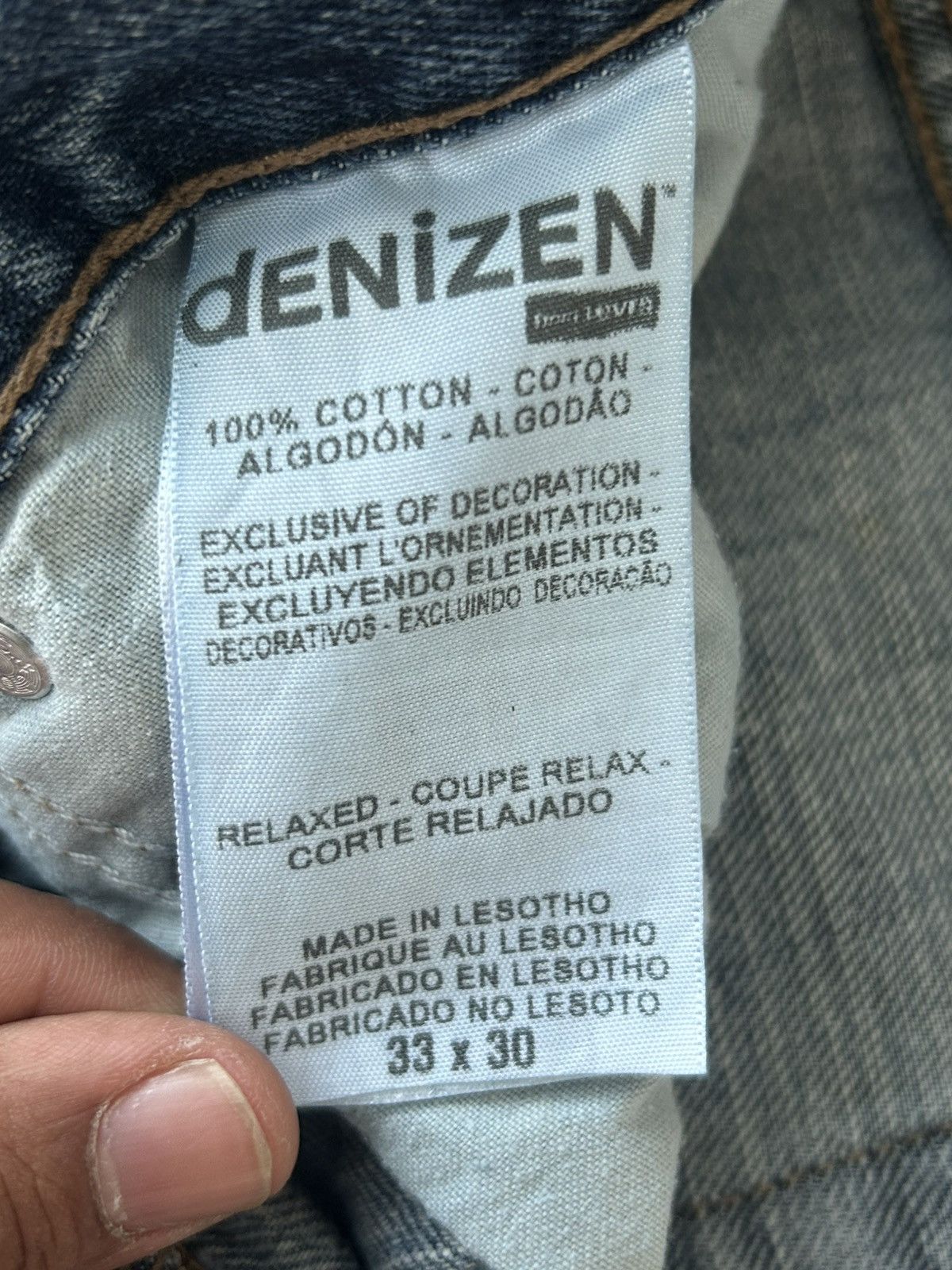 Levi's denizen Levis 285 Relaxed Fit Distress Denim Size US 33 - 15 Thumbnail