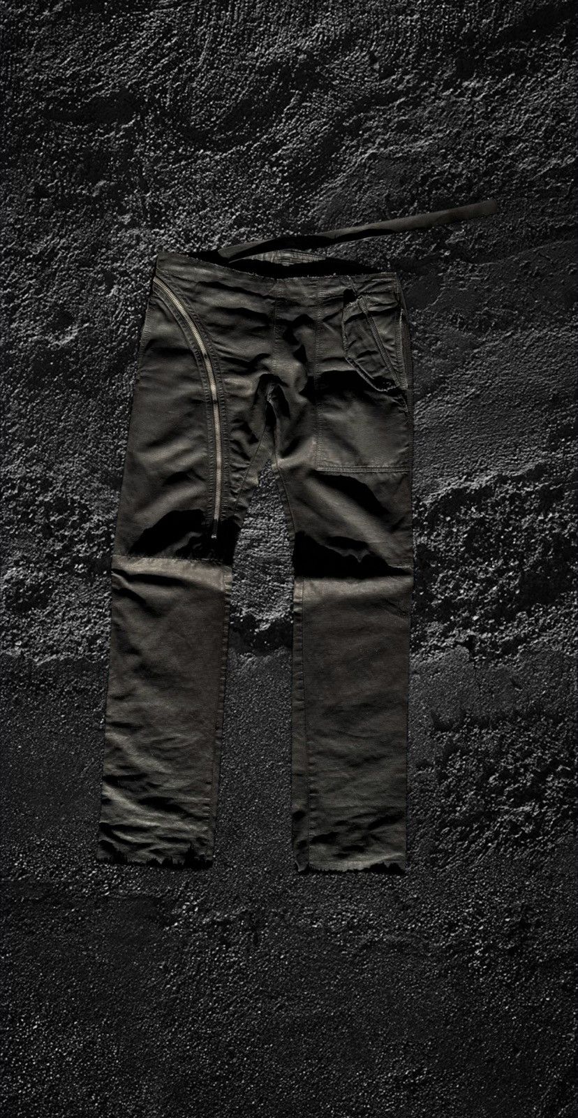 Rick Owens Rick Owens waxed corduroy double layer aircut denim Size US 34 / EU 50 - 2 Thumbnail
