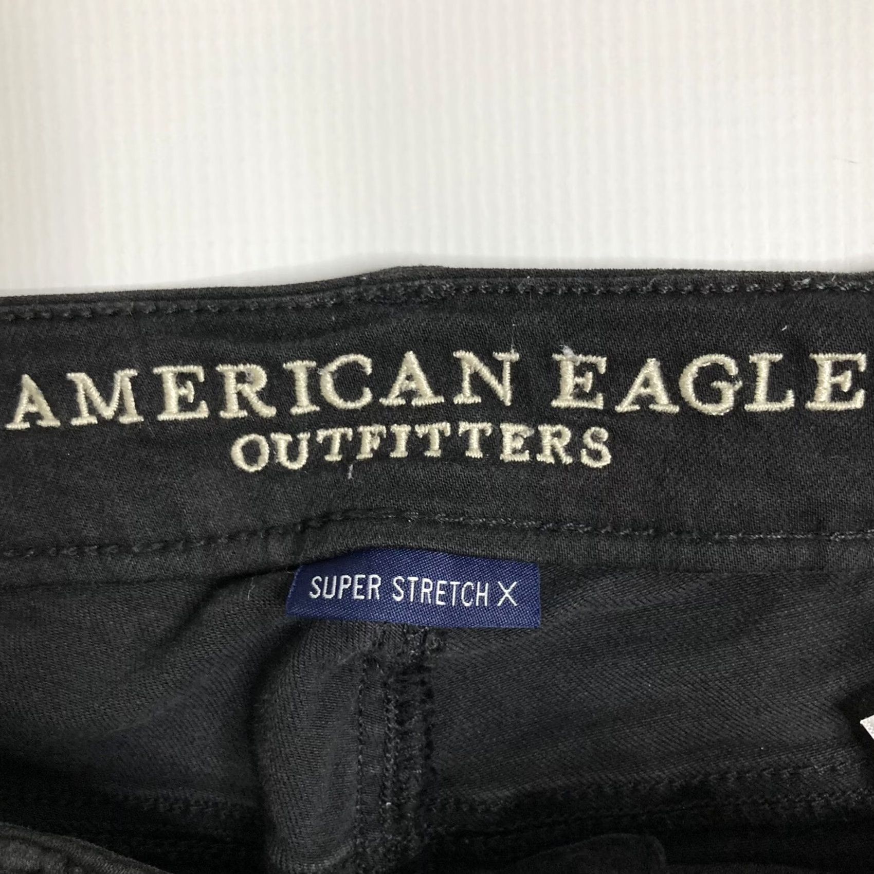 American Eagle Outfitters American Eagle Outfitters Jegging Jeans Size 2 Black Super Stretch Distressed 5-Pocket Denim Women’s Skinny Regular Rise 27x29 Shoes: Belt Loops Logo Size 26" / US 2 / IT 38 - 7 Thumbnail
