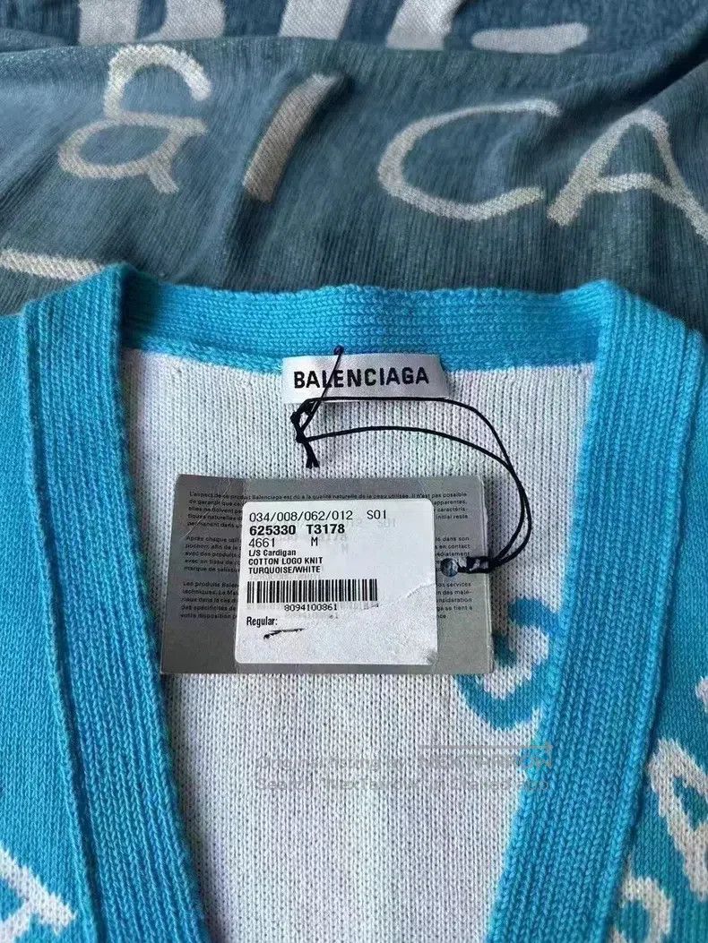 Balenciaga Balenciaga Sky blue bulletin sweater Size US S / EU 44-46 / 1 - 5 Thumbnail