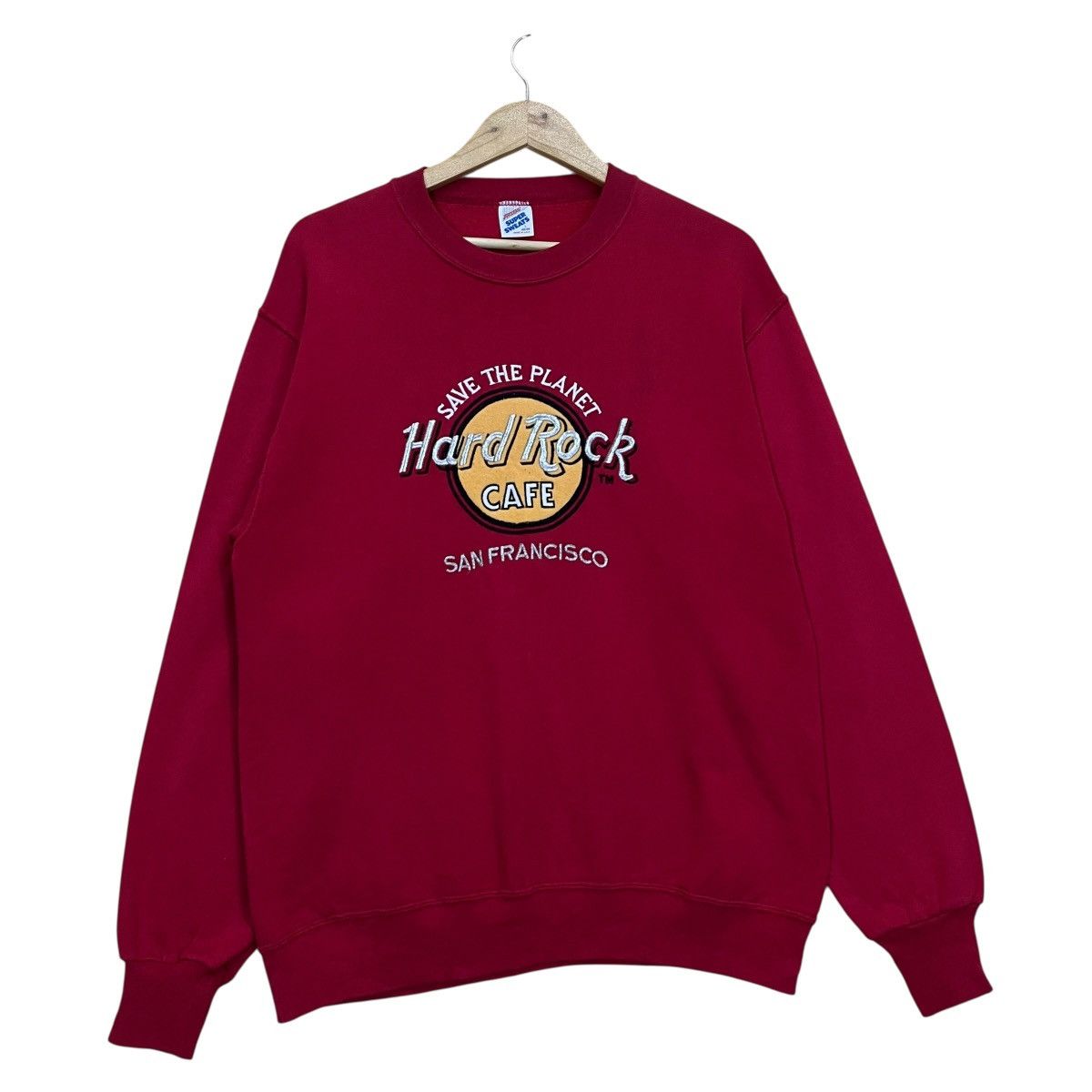 Hard Rock Cafe Vintage 90s Hard Rock Cafe Crewneck Sweatshirt Size US M / EU 48-50 / 2 - 1 Thumbnail