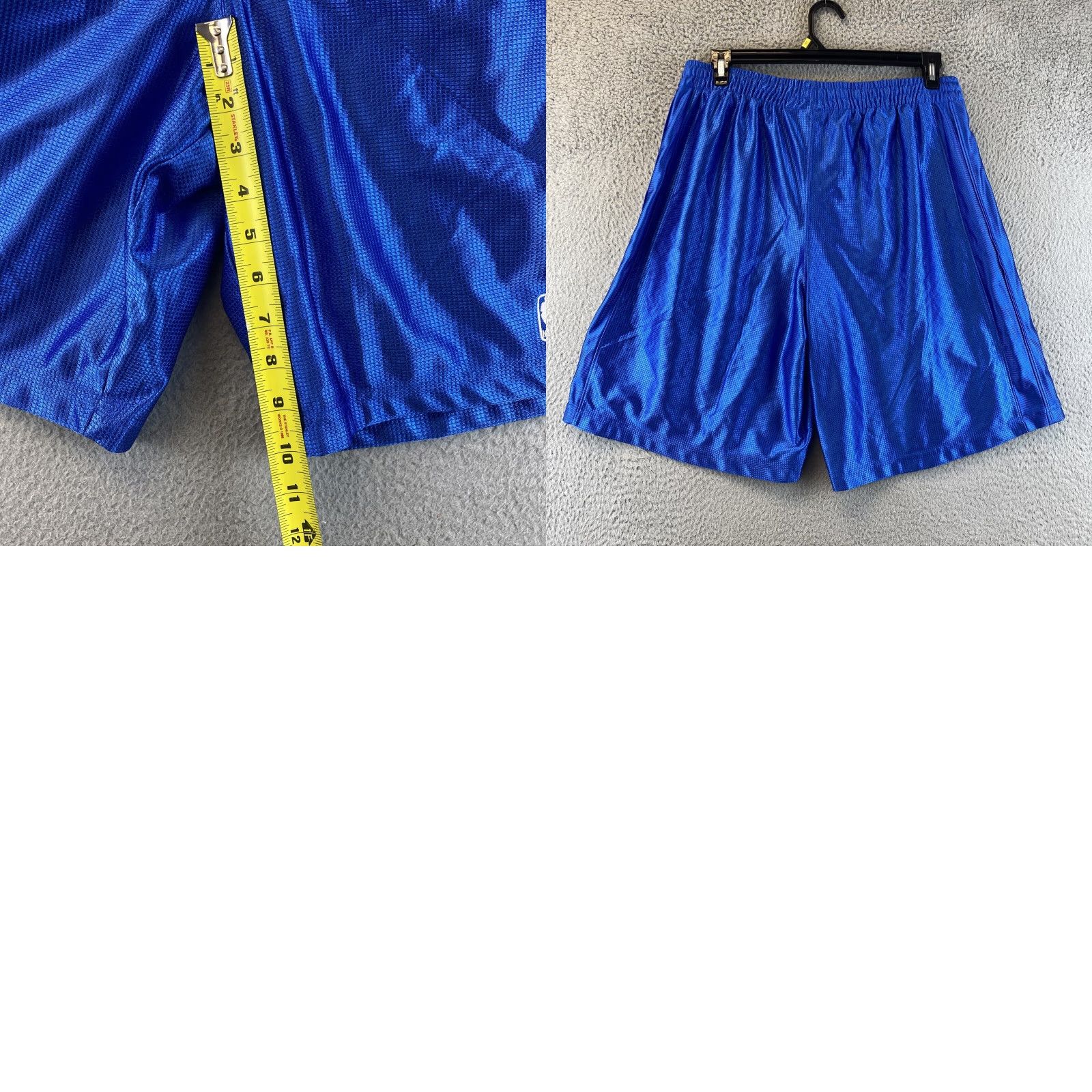 NBA NBA Mens Blue High Rise Elastic Waist Basketball Athletic Shorts Size L /84-64 Size US 33 - 8 Thumbnail