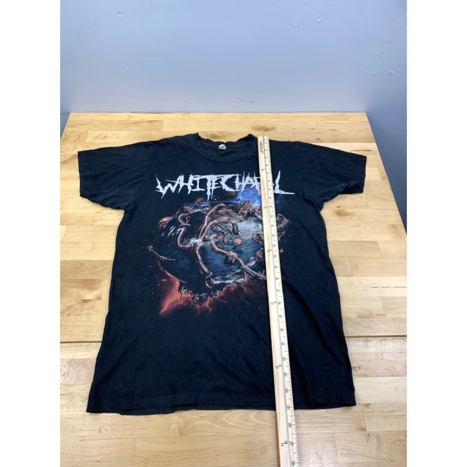 Starter Whitechapel Band Mens S Black Graphic T-Shirt Short Sleeve Crew Neck 11264 Size US S / EU 44-46 / 1 - 4 Thumbnail