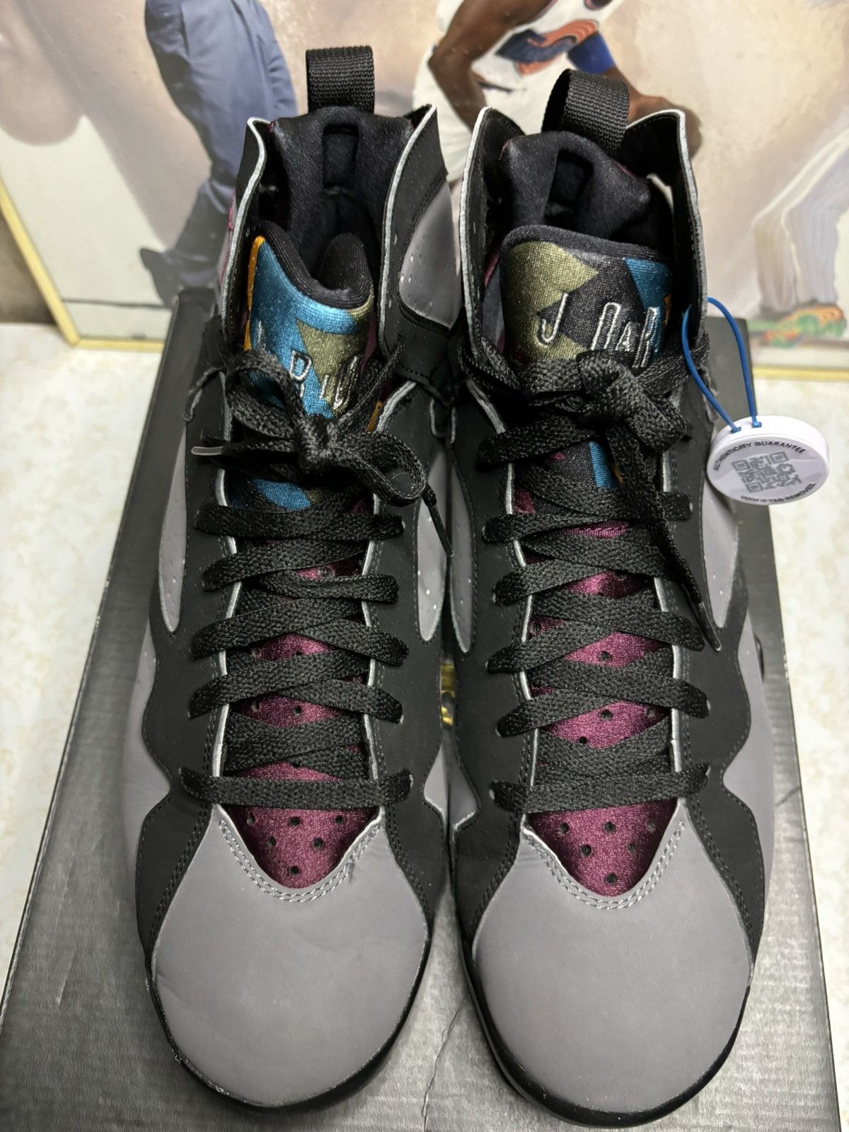 Jordan Brand Air Jordan 7 Retro 2015 Bordeaux 2015 Size US 11.5 / EU 44-45 - 2 Thumbnail
