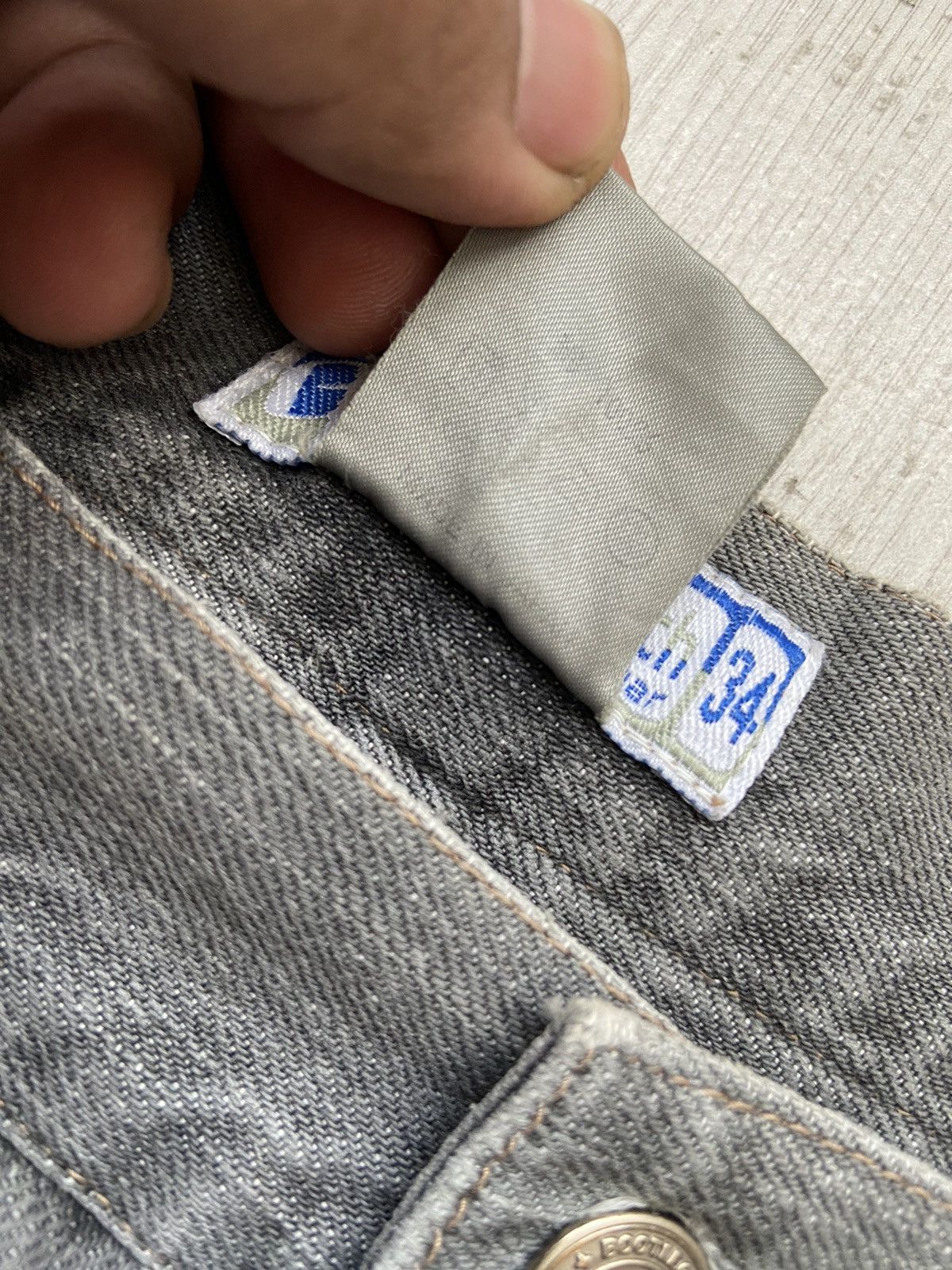 Hiroshi Fujiwara × Japanese Brand Vintage 1990’s Bootlegboot Double Knee Baggy Pants Size US 34 / EU 50 - 8 Thumbnail