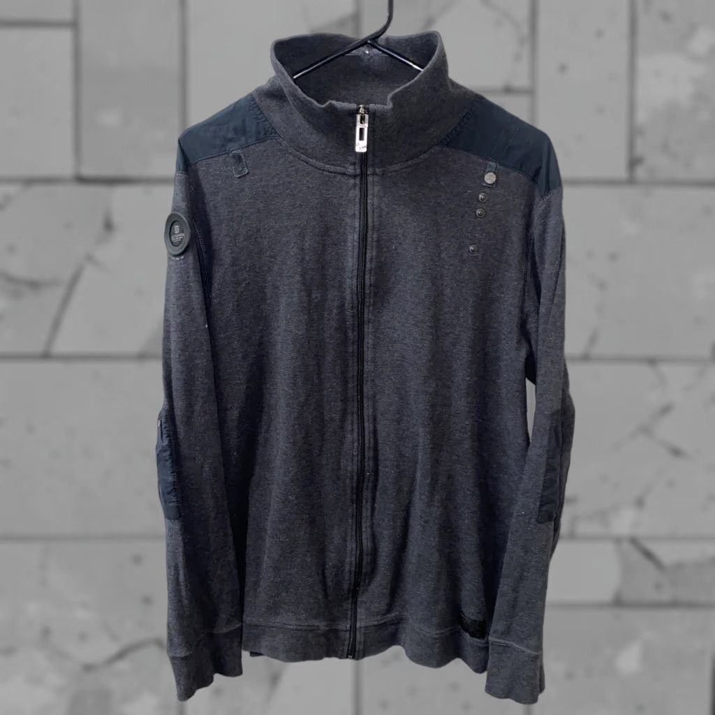 G-Star G-Star Full Zip Jacket Womens 2XL Gray Cotton Casual Regular Size XXL / US 16-18 / IT 52-54 - 1 Thumbnail
