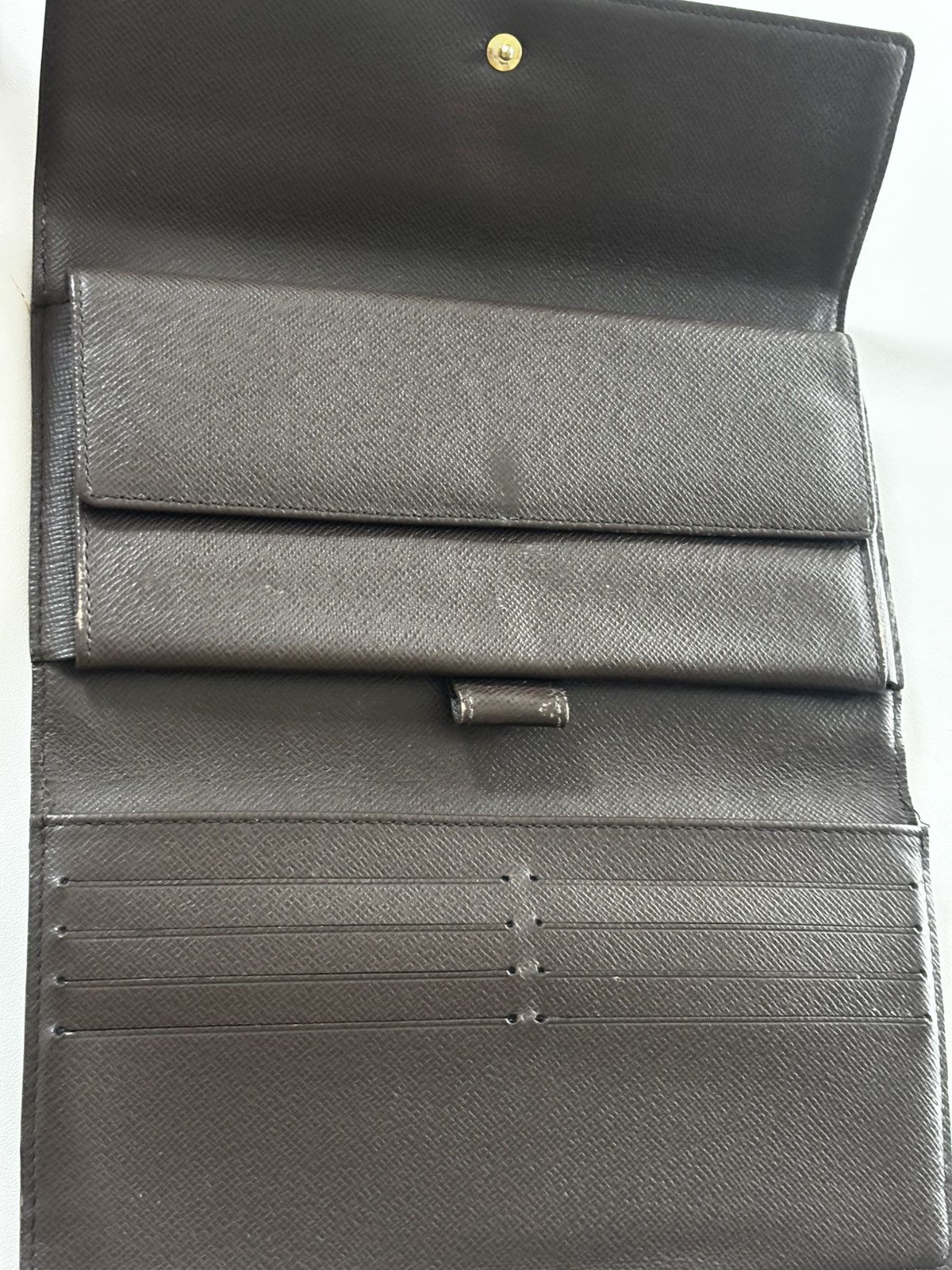 Louis Vuitton Louis Vuitton Damier Ebene Long Wallet Brown Wallet Size ONE SIZE - 7 Thumbnail