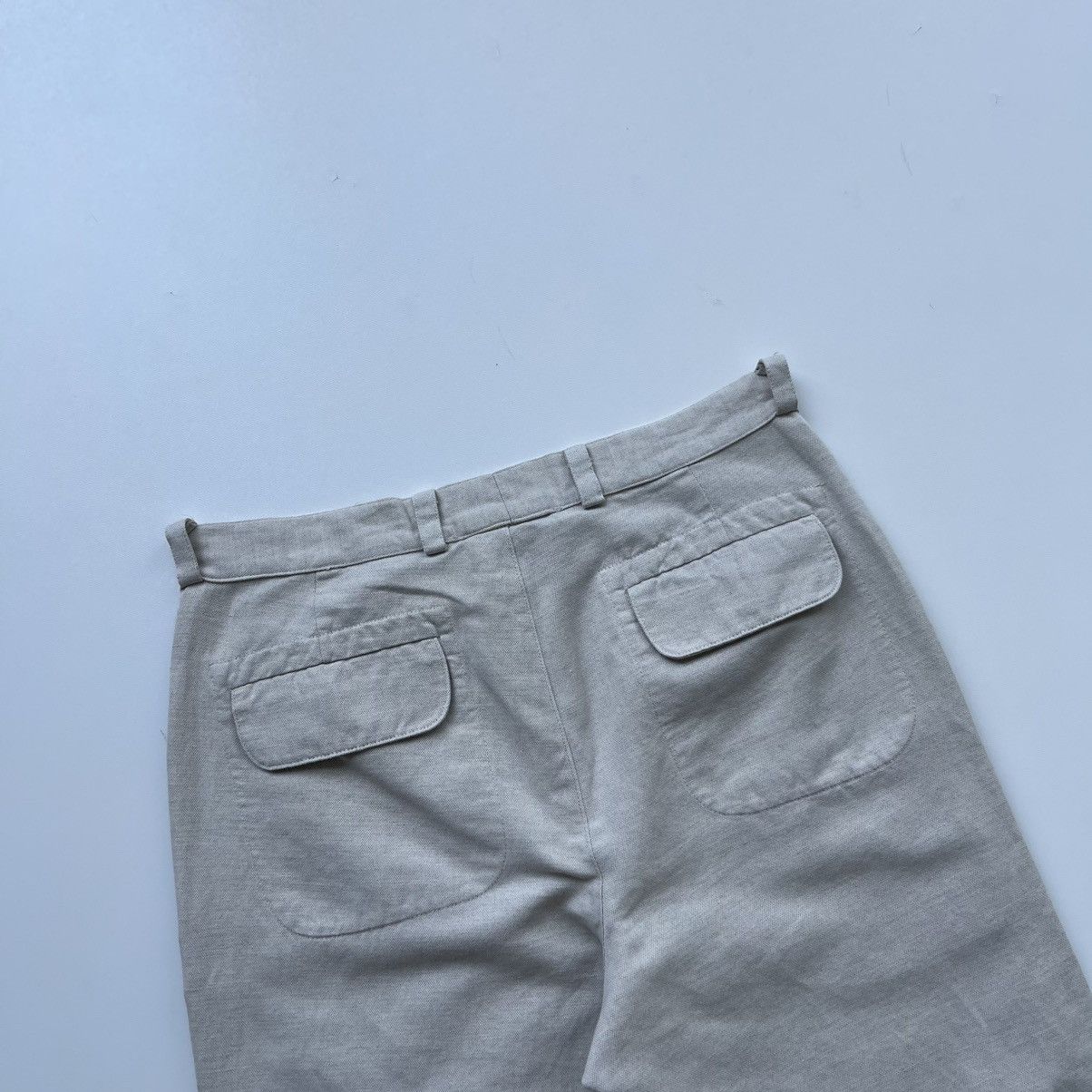 hannes roether Hannes Roether Cotton/Linen Baggy Pants White Size US 30 / EU 46 - 6 Thumbnail