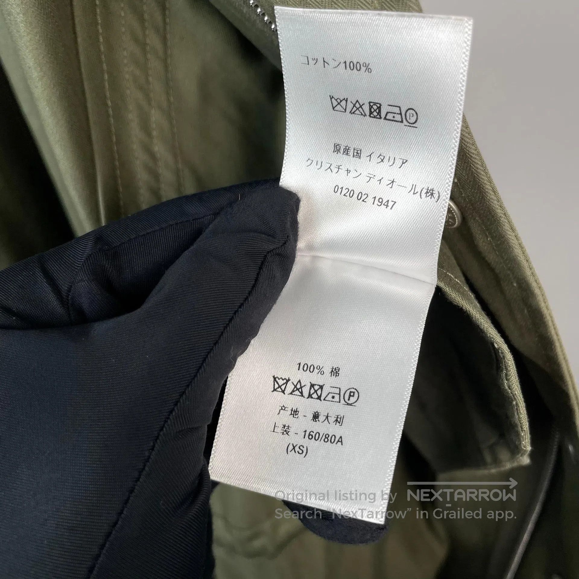 Dior Dior Military Green Thin Long Cloak Coat Hooded Jacket| Size US XS / EU 42 / 0 - 8 Thumbnail