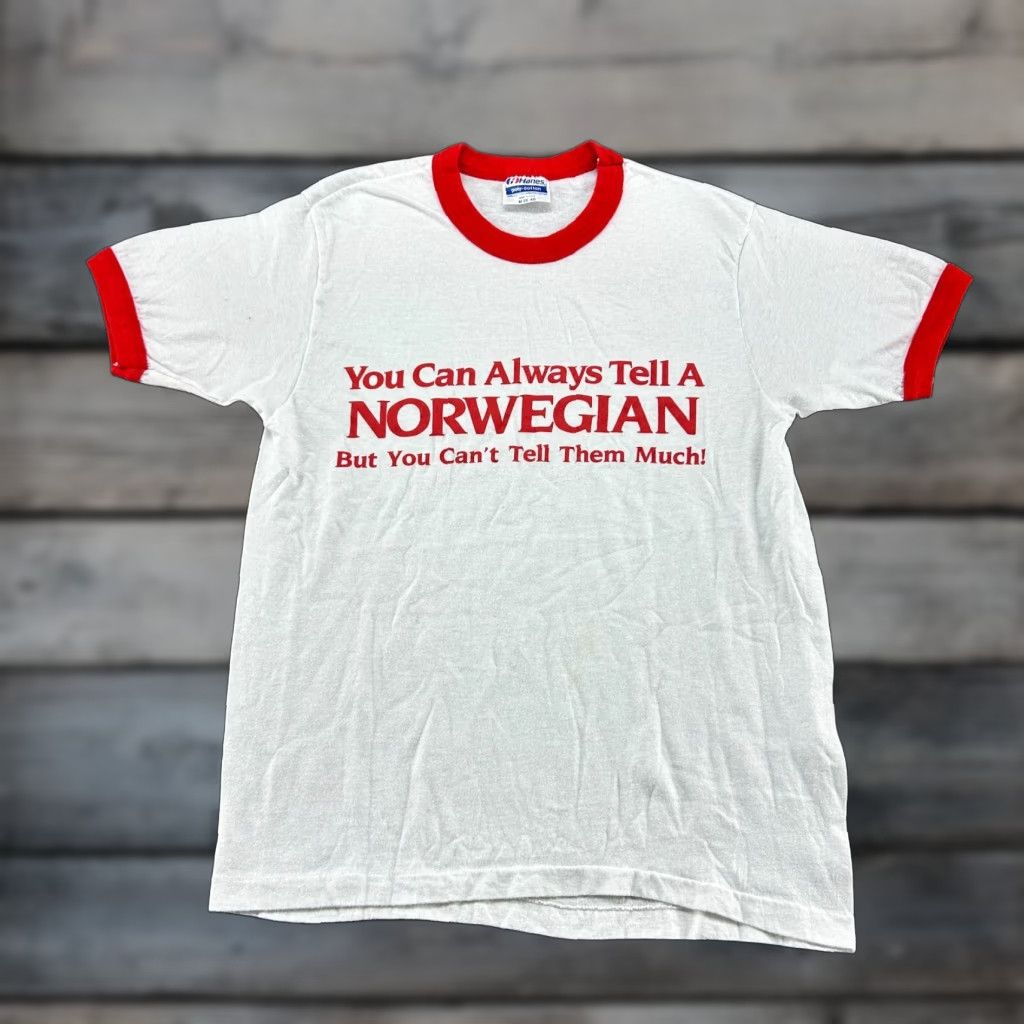 Hanes VINTAGE Hanes Shirt Mens M White You Can Always Tell Funny Mantra 90s USA 80s Size US M / EU 48-50 / 2 - 1 Thumbnail