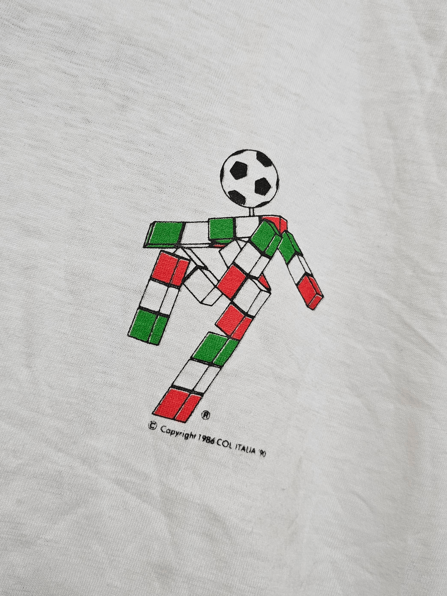 Vintage Italy 90's World Cup Paper Mate Sponsor Tee Size US L / EU 52-54 / 3 - 2 Thumbnail