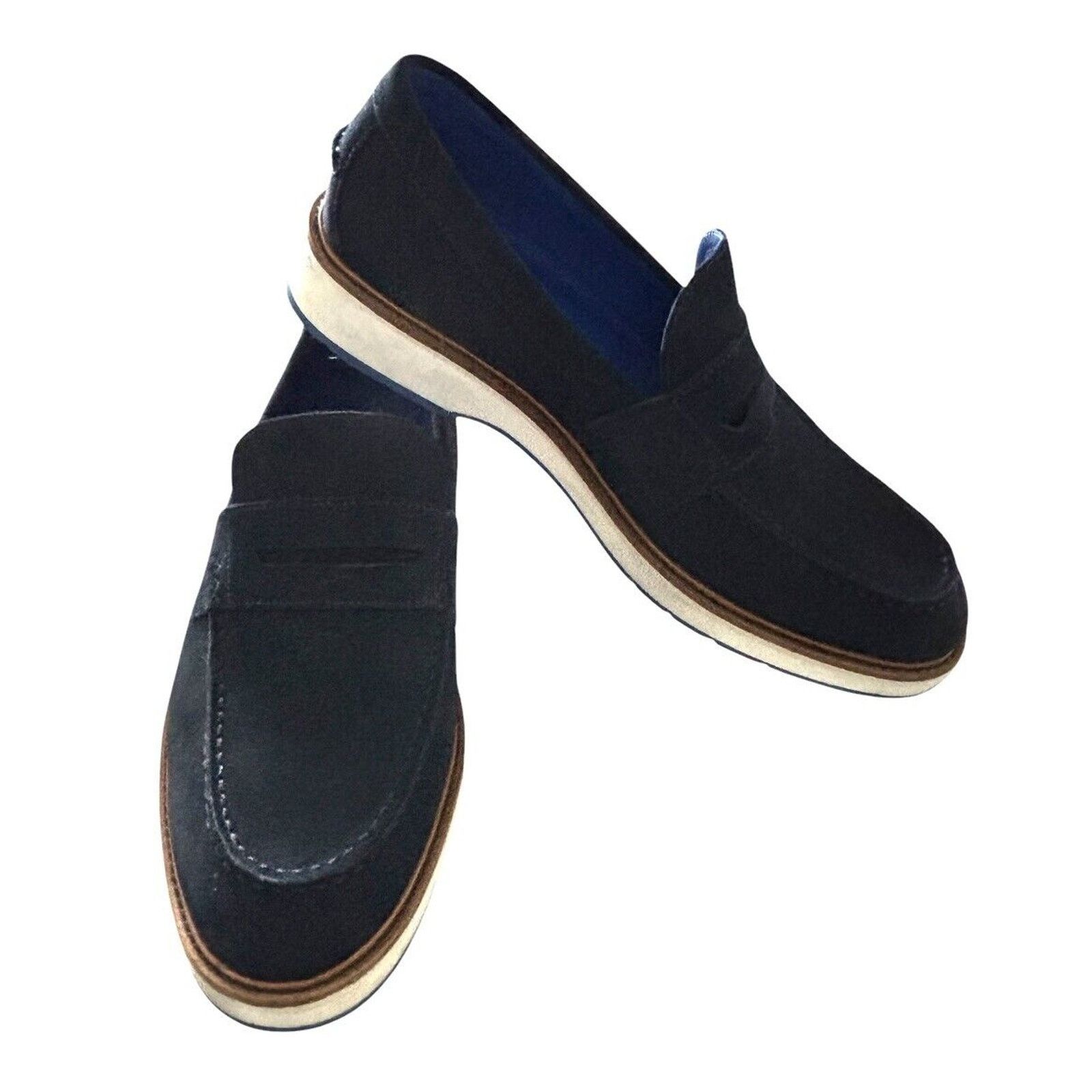Cole Haan Cole Haan Osborn Grand 360 Penny Loafer 11.5 M C38245 Blue Size US 11.5 / EU 44-45 - 1 Thumbnail