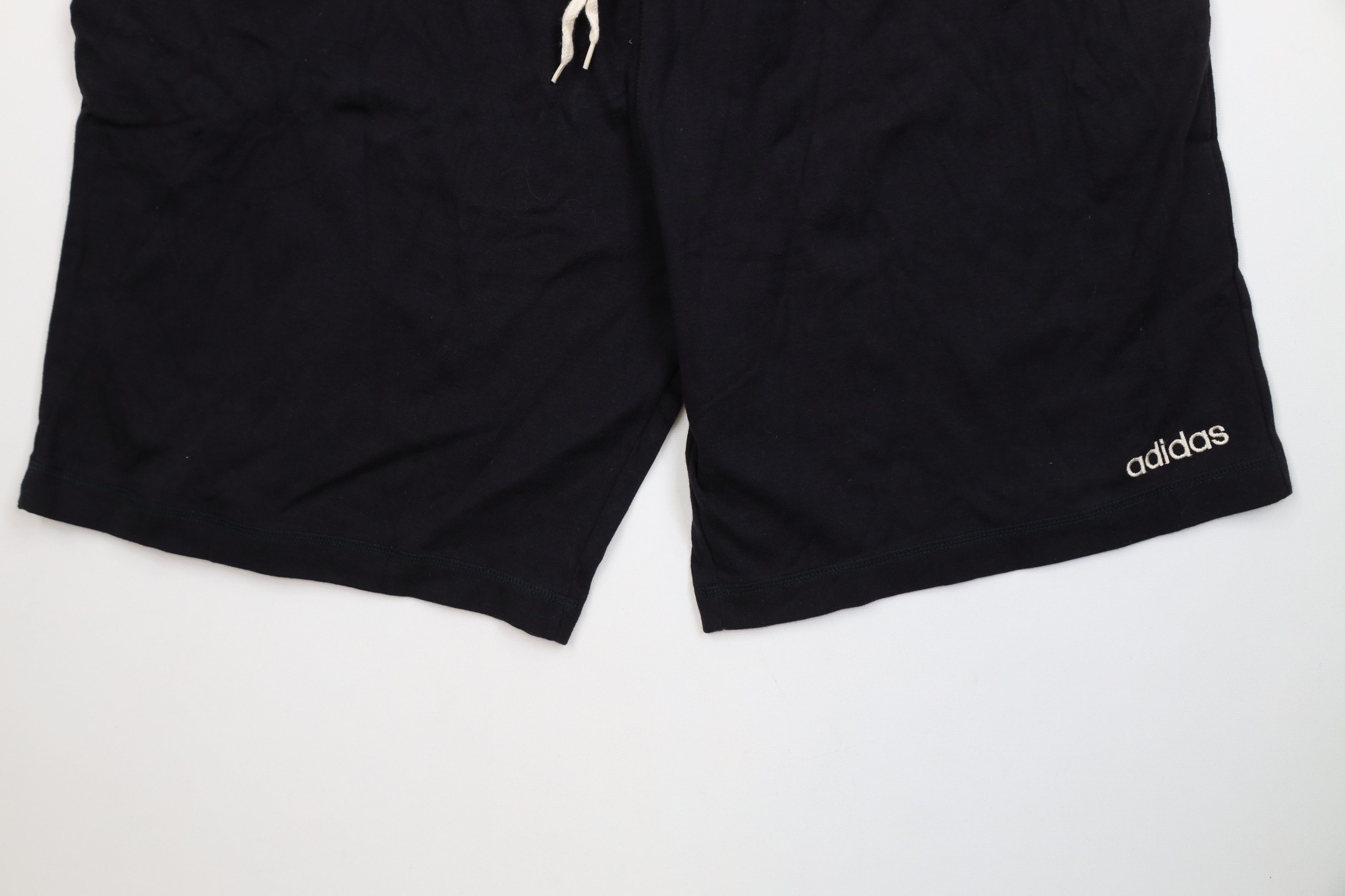 Adidas Deadstock Vintage 90s Adidas Striped Above Knee Shorts Black Size US 36 / EU 52 - 4 Thumbnail