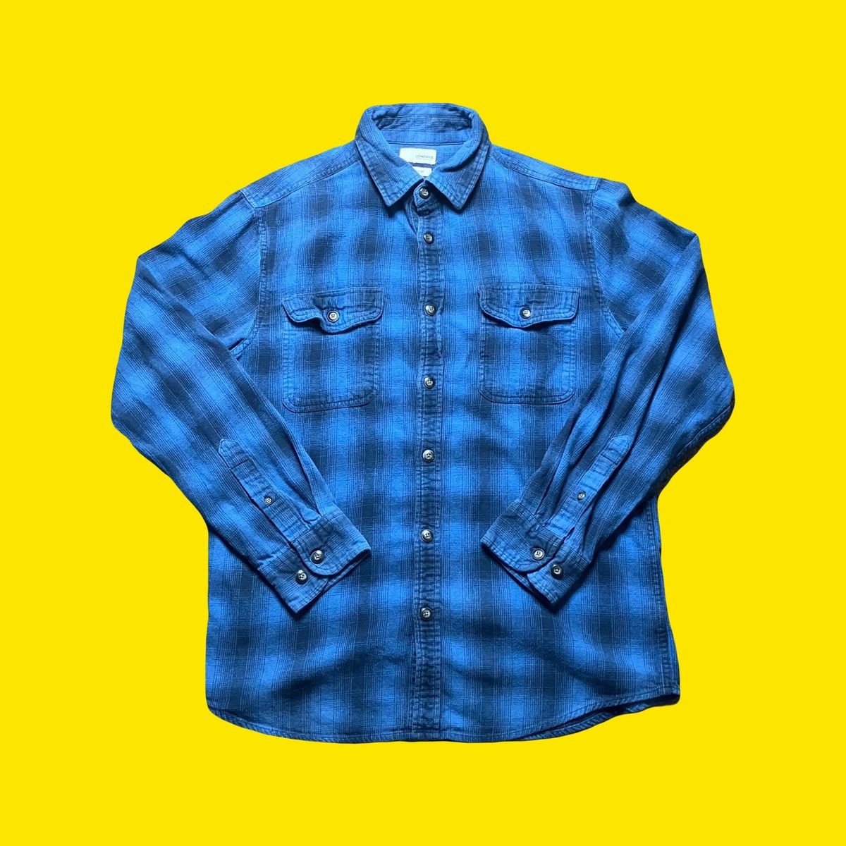 Sonoma Sonoma Goods For Life Blue Plaid Flannel Shirt Size US M / EU 48-50 / 2 - 1 Thumbnail