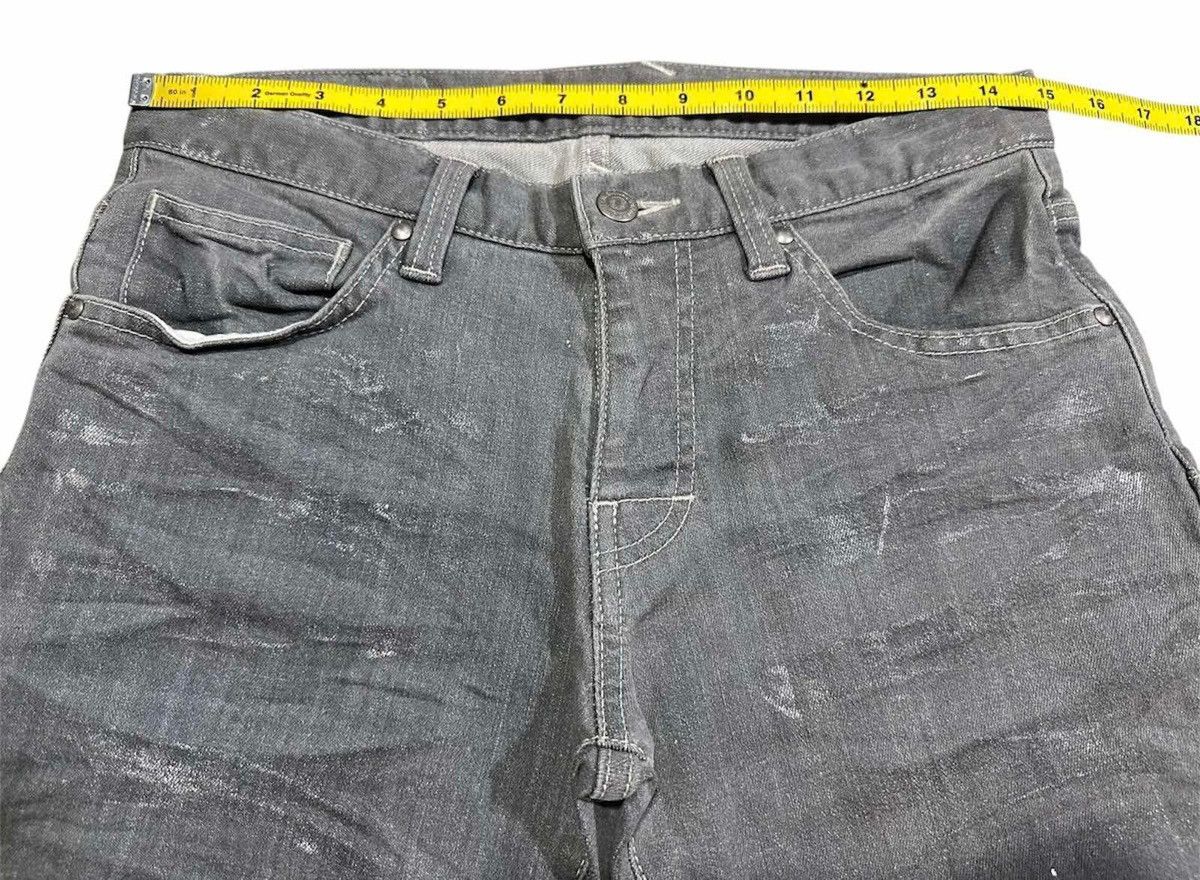 If Six Was Nine × Le Grande Bleu (L.G.B.) × Tornado Mart 🔥Y2K Archived Tornado Mart Denim Charcoal Mud Wash Glitter Size US 30 / EU 46 - 20 Thumbnail