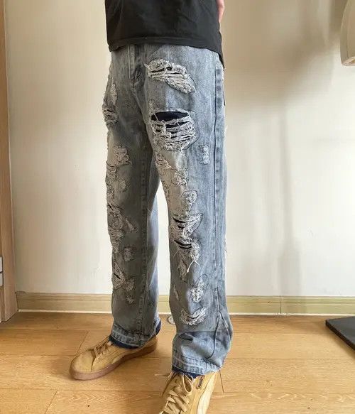 Vintage Retro punk denim pants Size US 32 / EU 48 - 2 Thumbnail