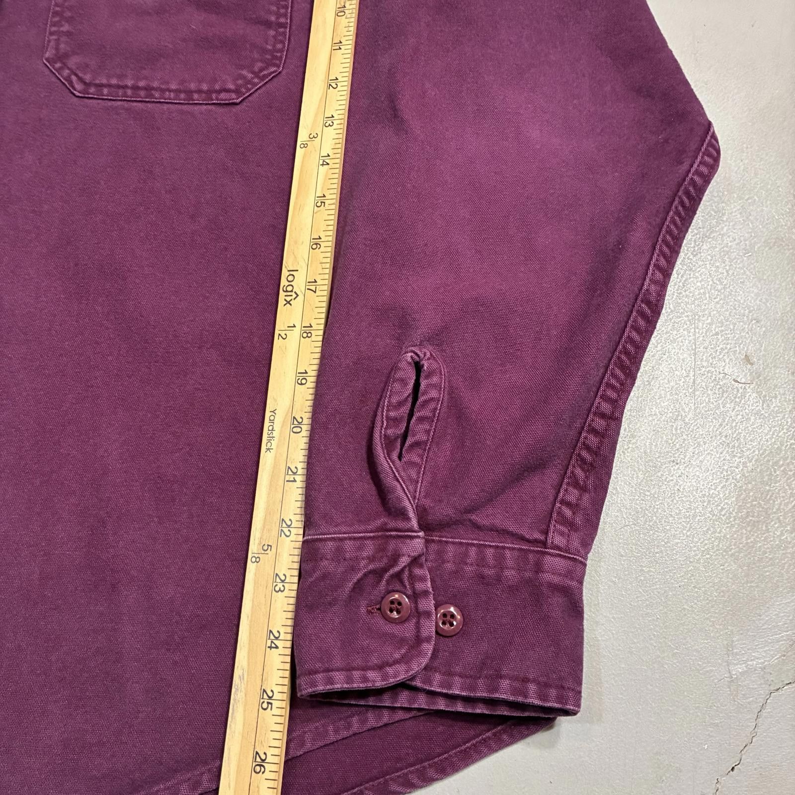 Woolrich Woolen Mills Vintage Woolrich Purple Chamois Oversized Work Shirt Size US XL / EU 56 / 4 - 9 Thumbnail