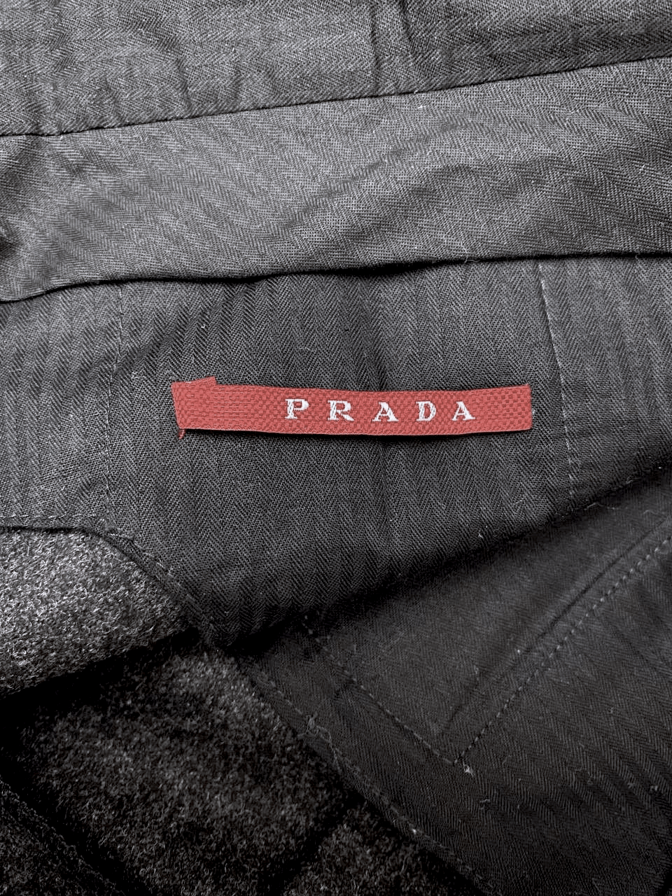 Prada PRADA Logo Wool Dress Classic Suit Grey Trousers Pants Size US 32 / EU 48 - 11 Thumbnail