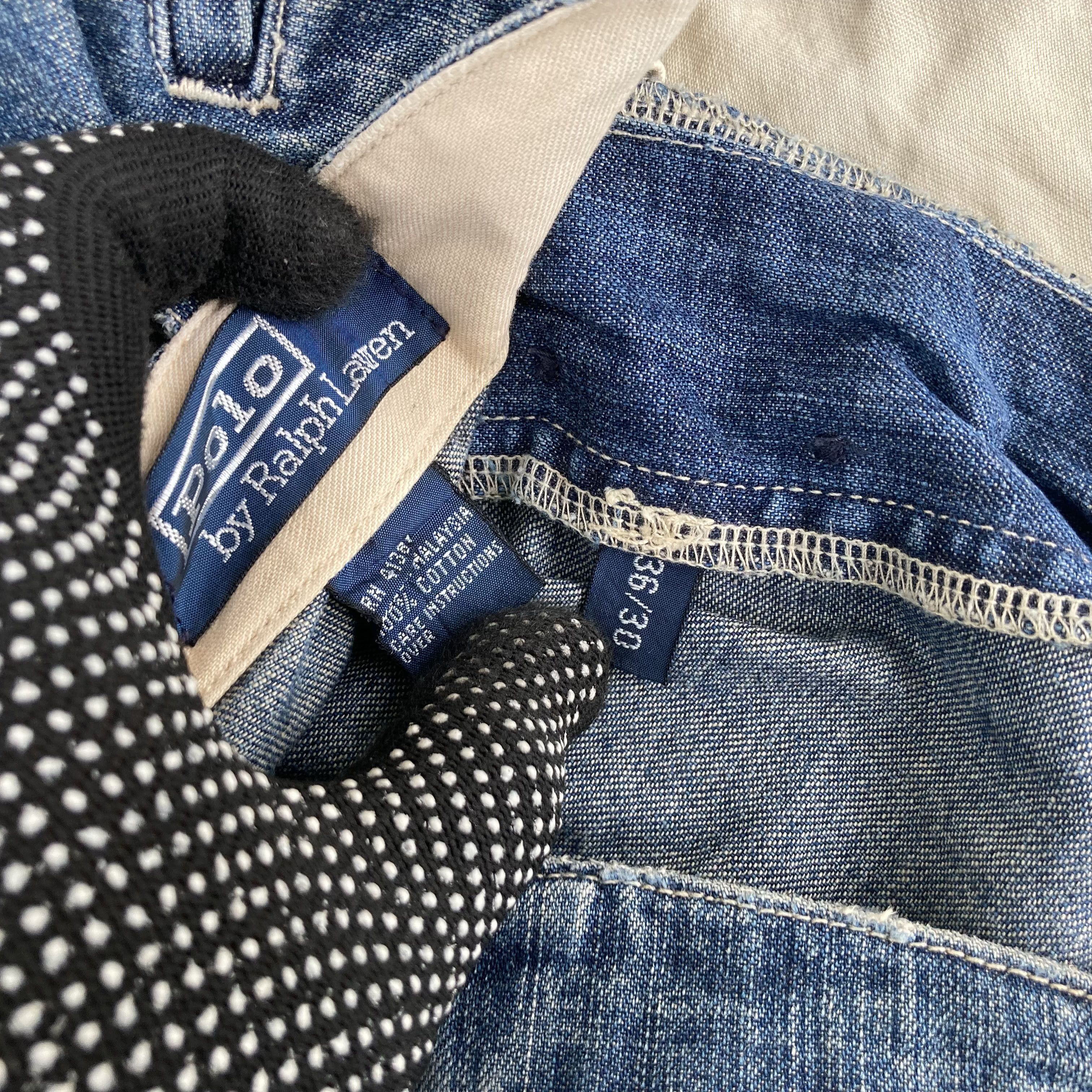 Polo Ralph Lauren × Vintage Vtg Polo By Ralph Lauren Denim Trouser Baggy 90s Jeans Size US 36 / EU 52 - 6 Thumbnail