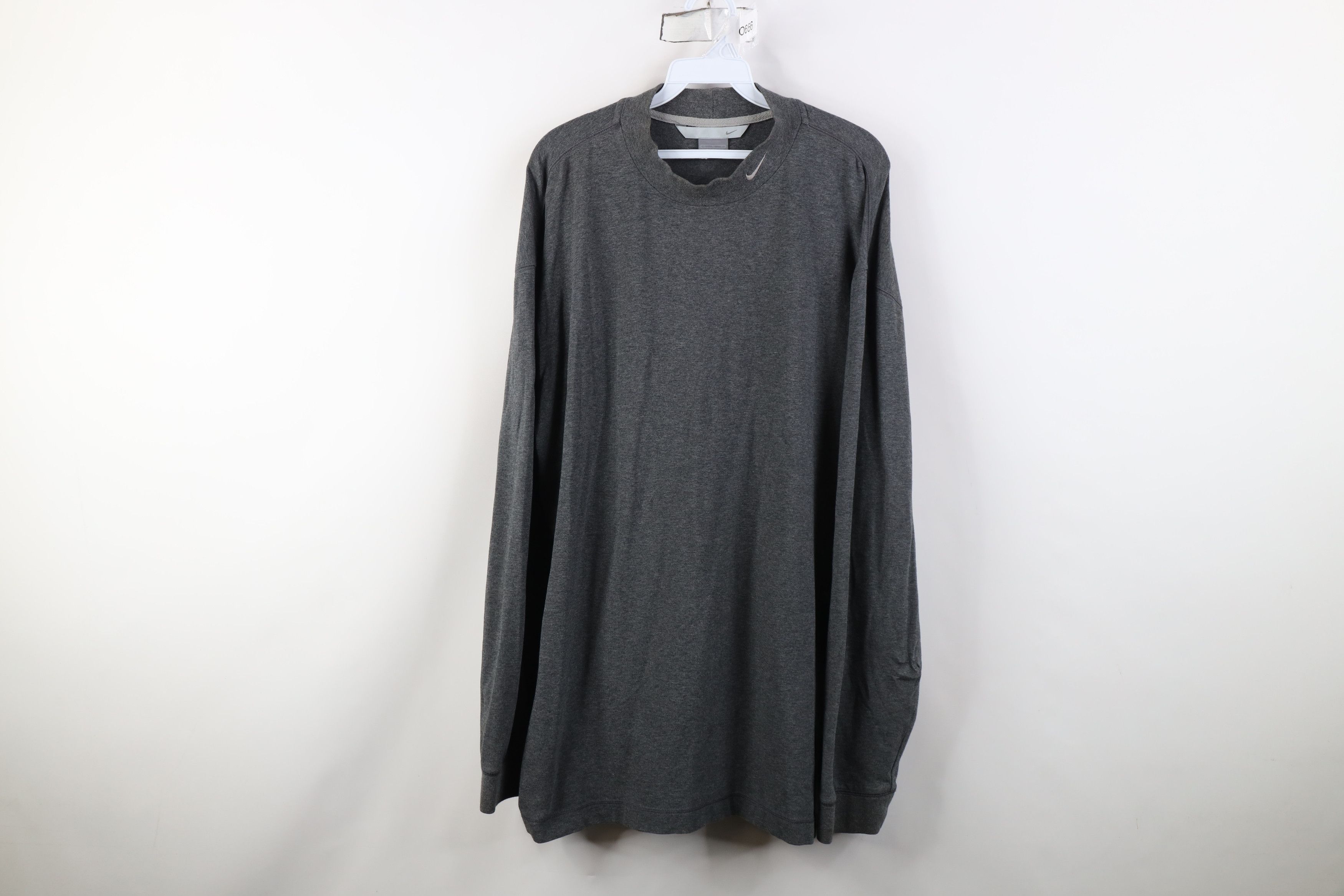Nike Vintage Y2K Nike Mini Swoosh Mock Neck Long Sleeve T-Shirt Size US XL / EU 56 / 4 - 1 Thumbnail