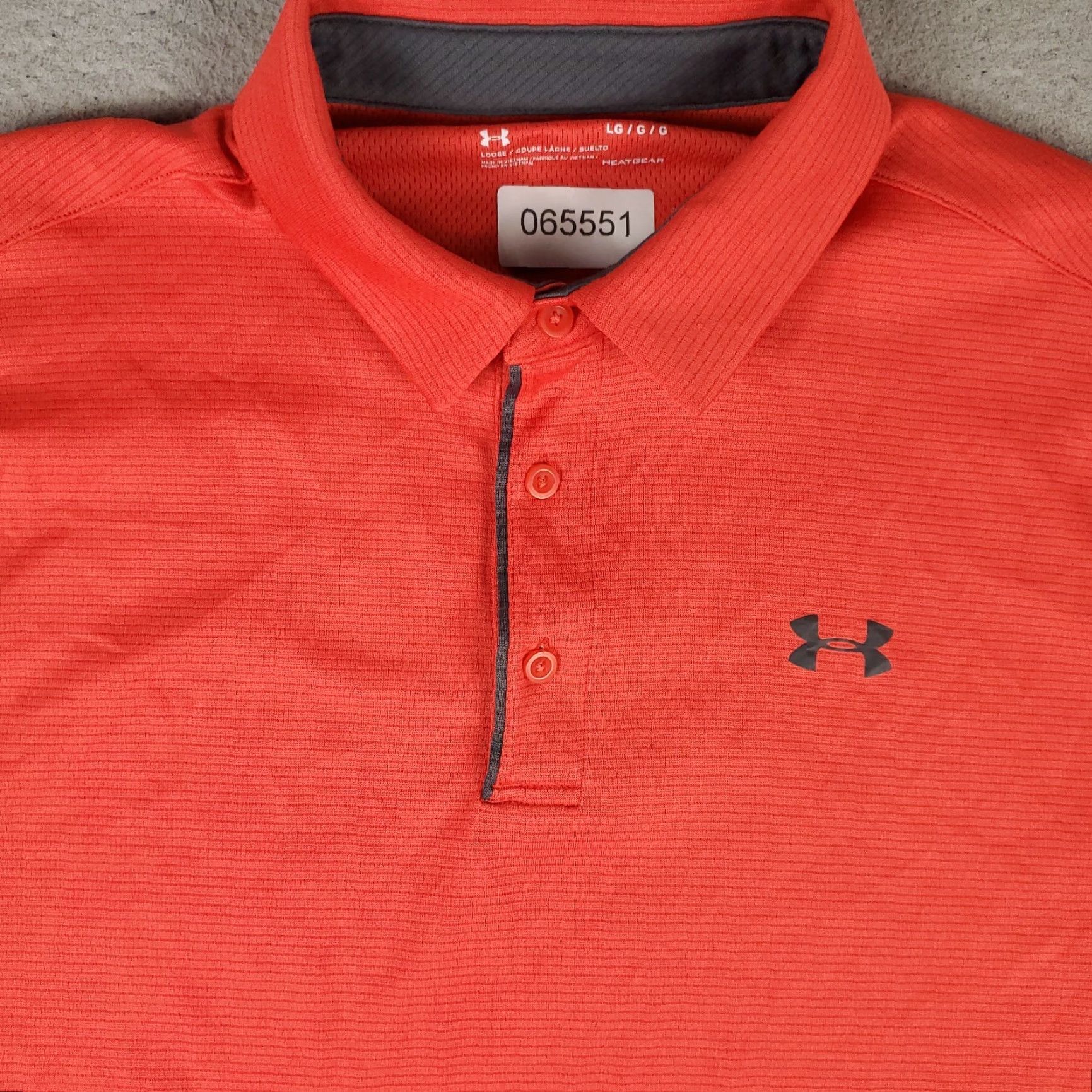 Under Armour Under Armour Polo Shirt Mens Size Large Red/Orange Golf Casual Short Sleeve Size US L / EU 52-54 / 3 - 2 Thumbnail