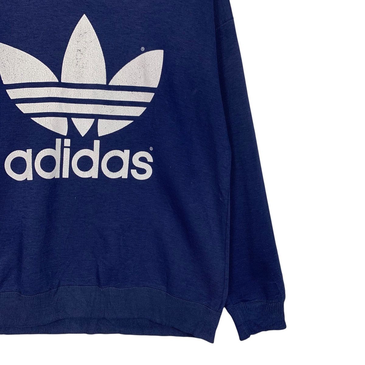 Adidas Vintage 90’s ADIDAS Big Logo Crewneck Sweatshirt #3602-C165 Size US M / EU 48-50 / 2 - 7 Thumbnail
