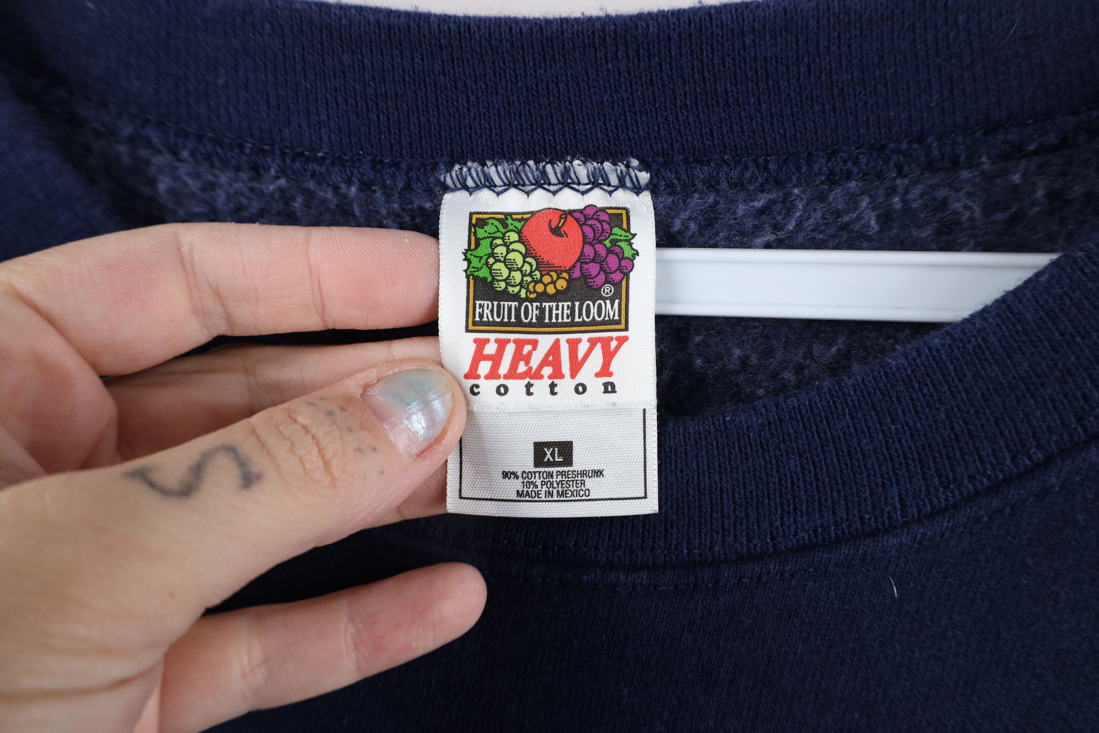 Vintage Vintage 90s University Hospital Heavyweight Sweatshirt Size US XL / EU 56 / 4 - 5 Thumbnail