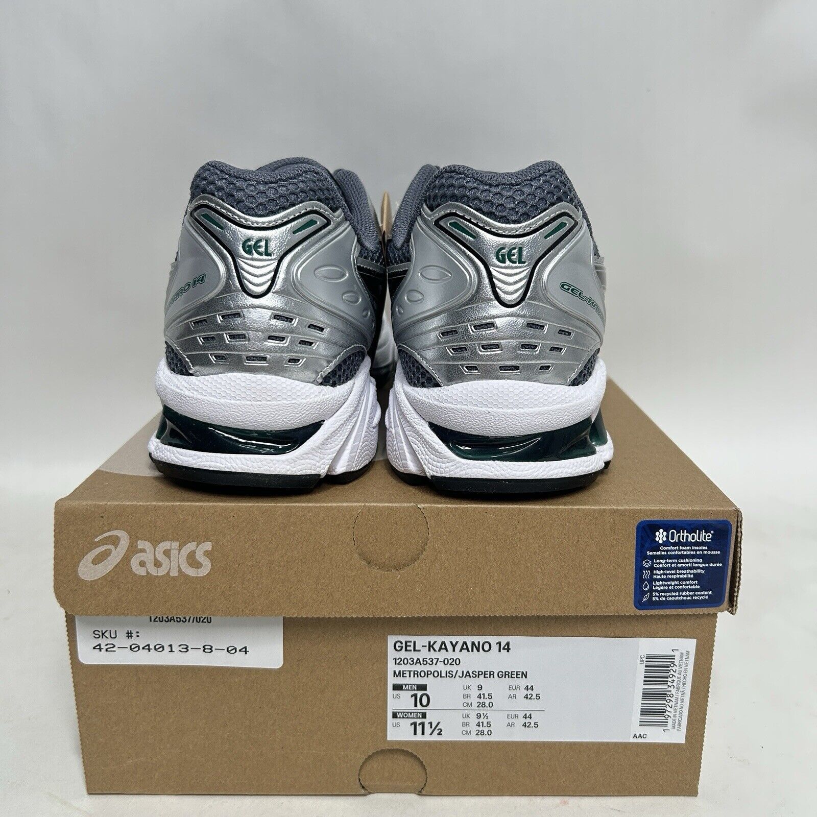 Asics ASICS Gel-Kayano 14 “Metropolis Jasper Green” 2024 Size US 10 / EU 43 - 4 Thumbnail